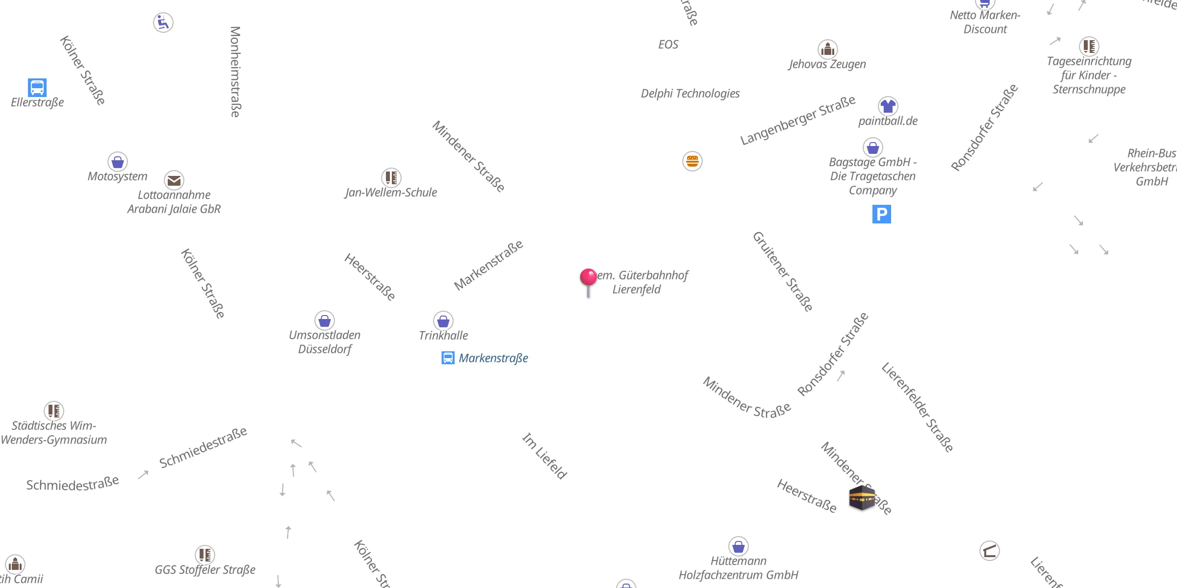 Carte de localisation : El-Muhaxhirin-Moschee - Albanisches Kulturzentrum e.V.