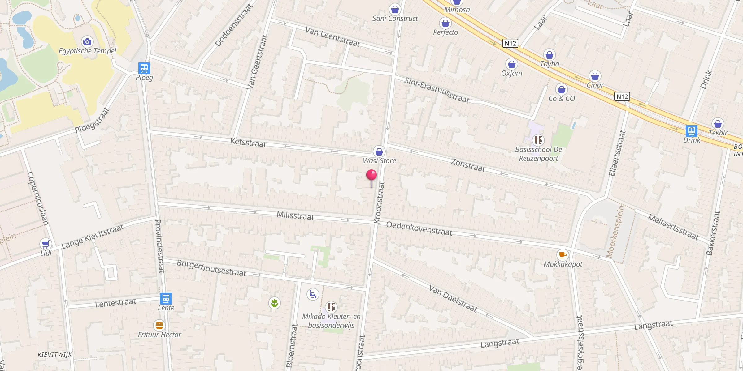 Carte de localisation : Moskee En Nassr