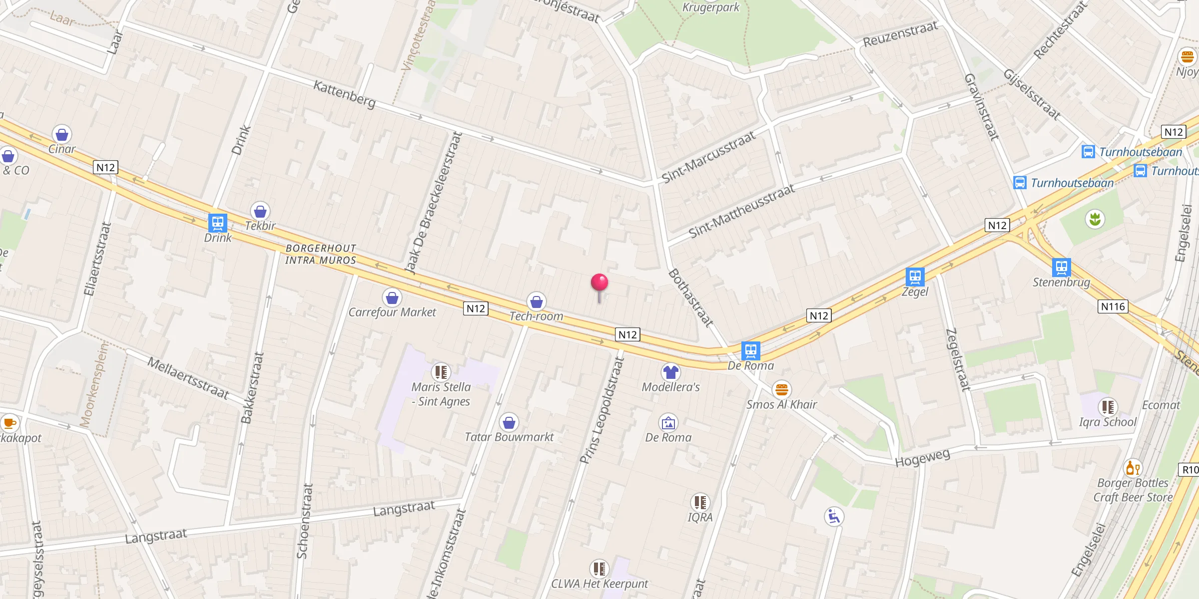 Carte de localisation : Moskee Alkafaalah