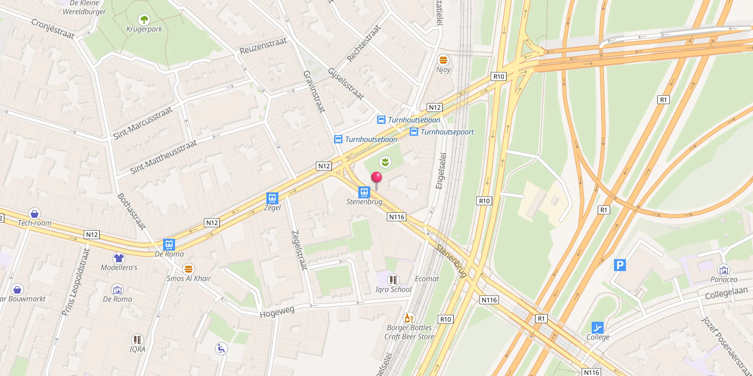 Carte de localisation : De-Koepel moskee
