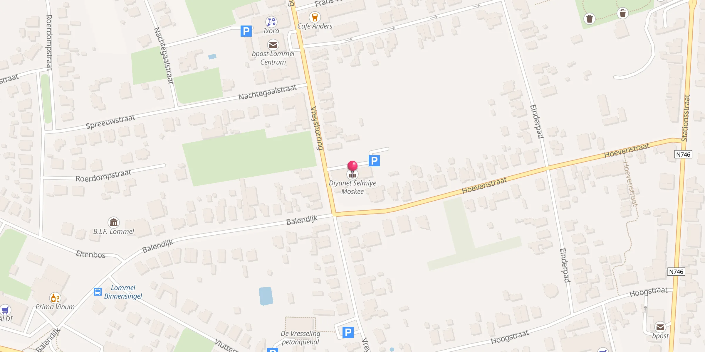 Carte de localisation : Diyanet Selmiye Moskee