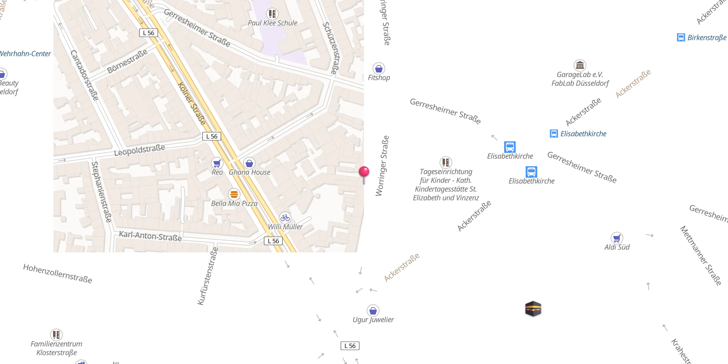 Carte de localisation : al-Markaz al-Islami - Islamisches Zentrum e.V.