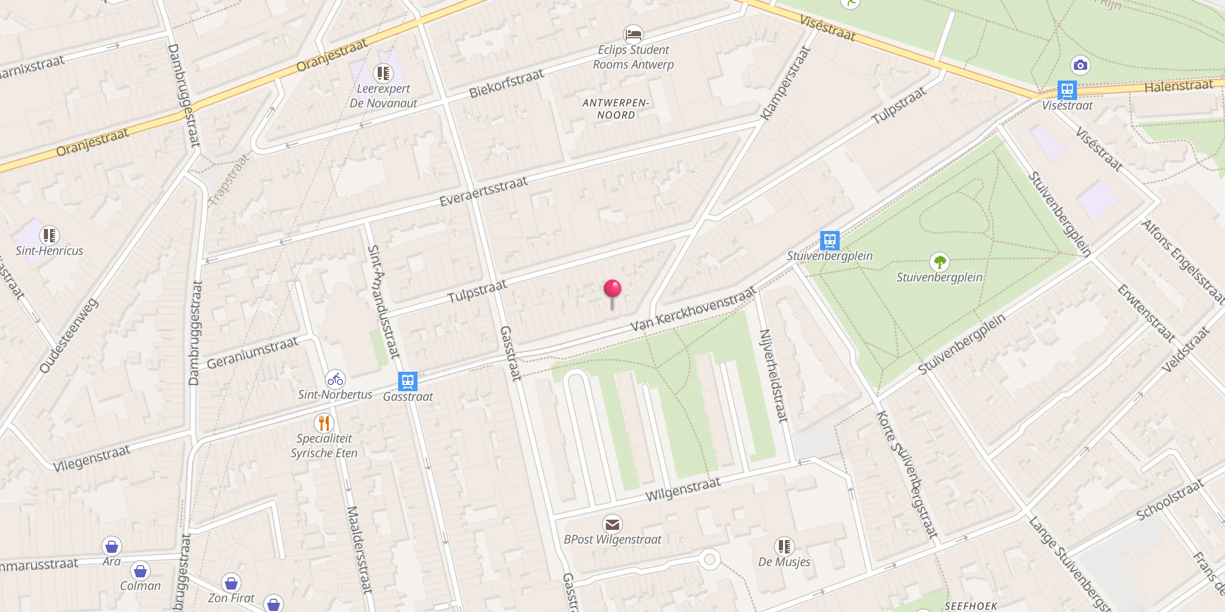Carte de localisation : Noor-Ul-Haram moskee