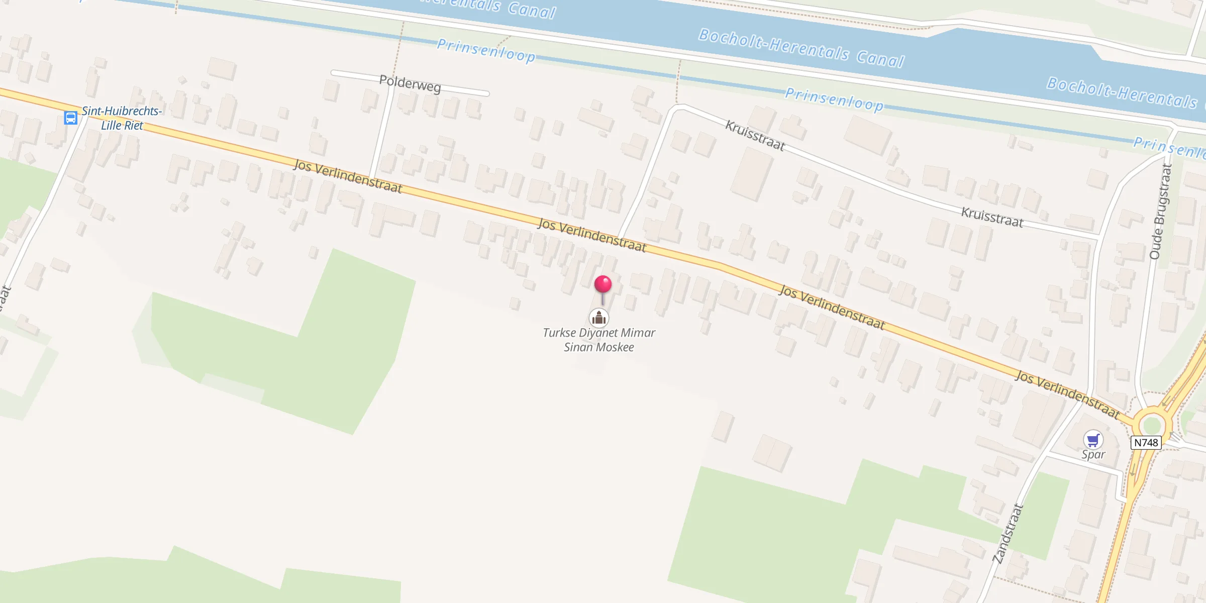 Carte de localisation : Turkse Diyanet Mimar Sinan Moskee