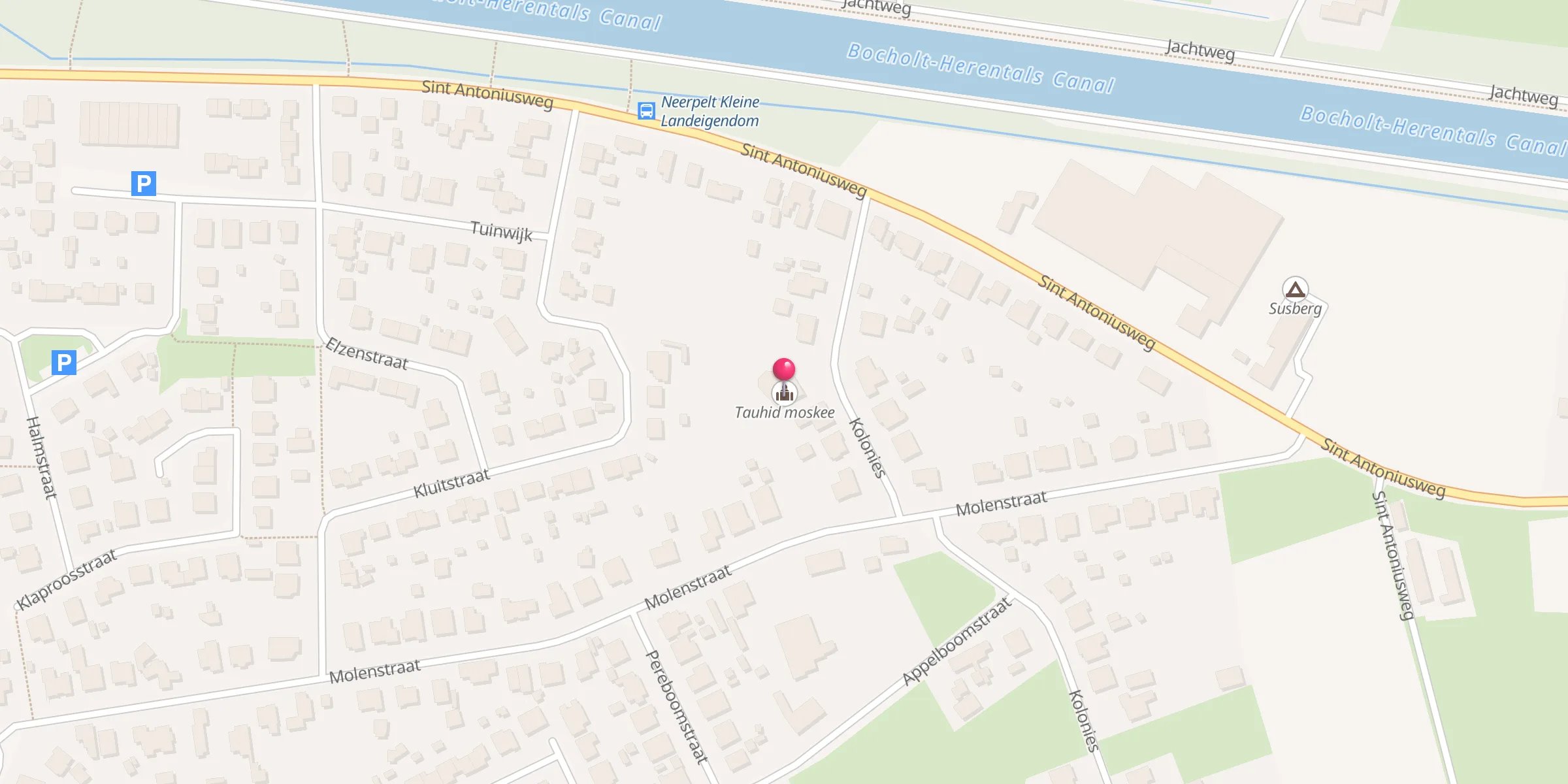 Carte de localisation : Tauhid moskee