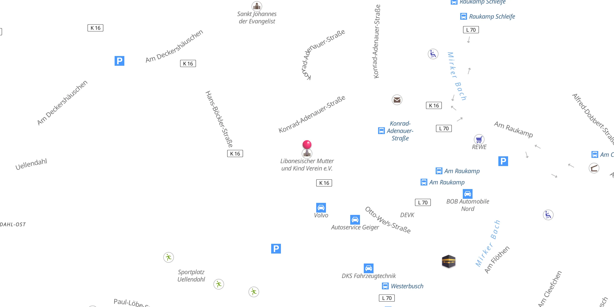 Carte de localisation : Libanesischer Mutter und Kind Verein e.V.
