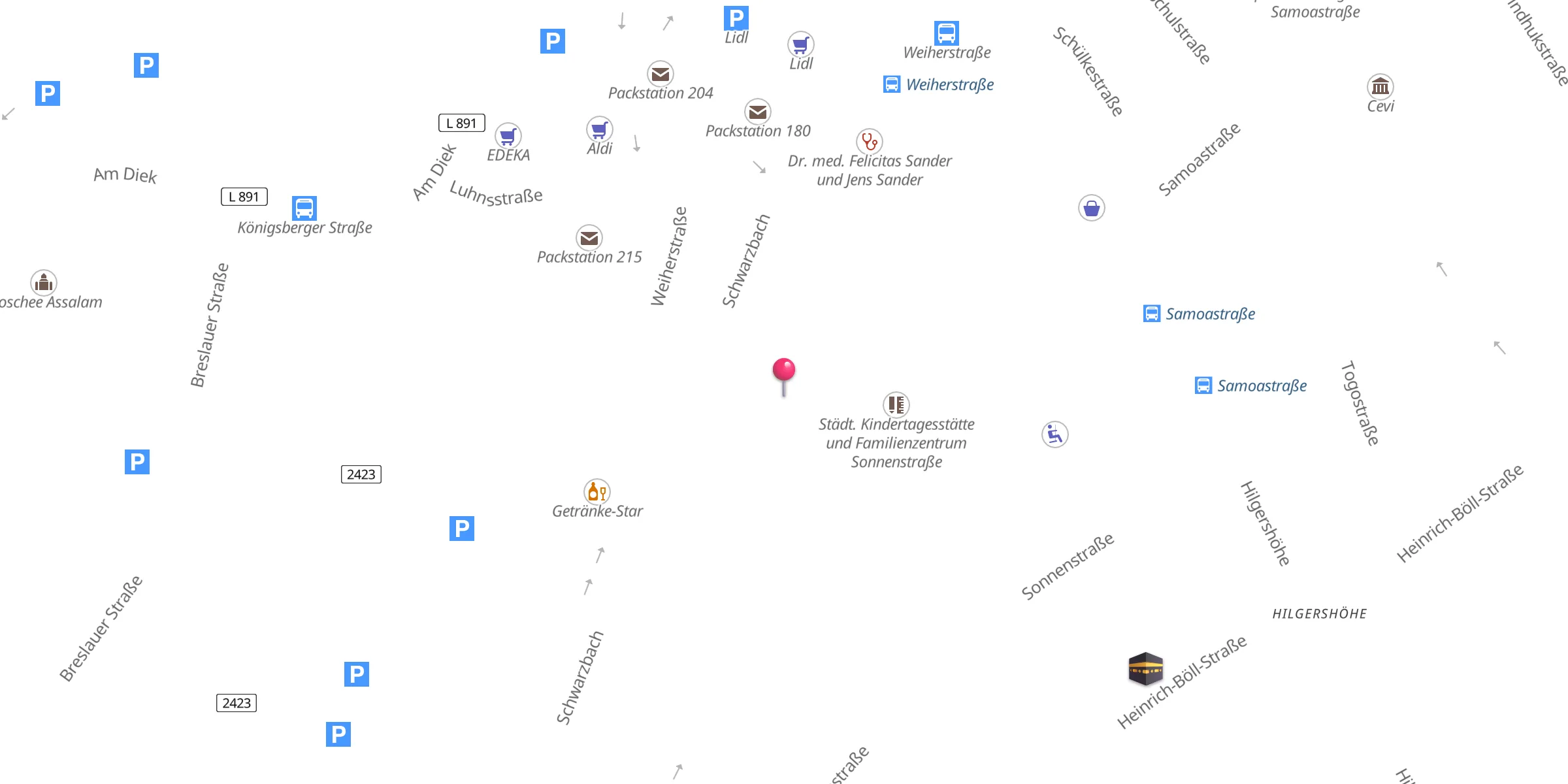 Carte de localisation : IGMG - Islamische Gemeinschaft Wuppertal-Oberbarmen e.V.