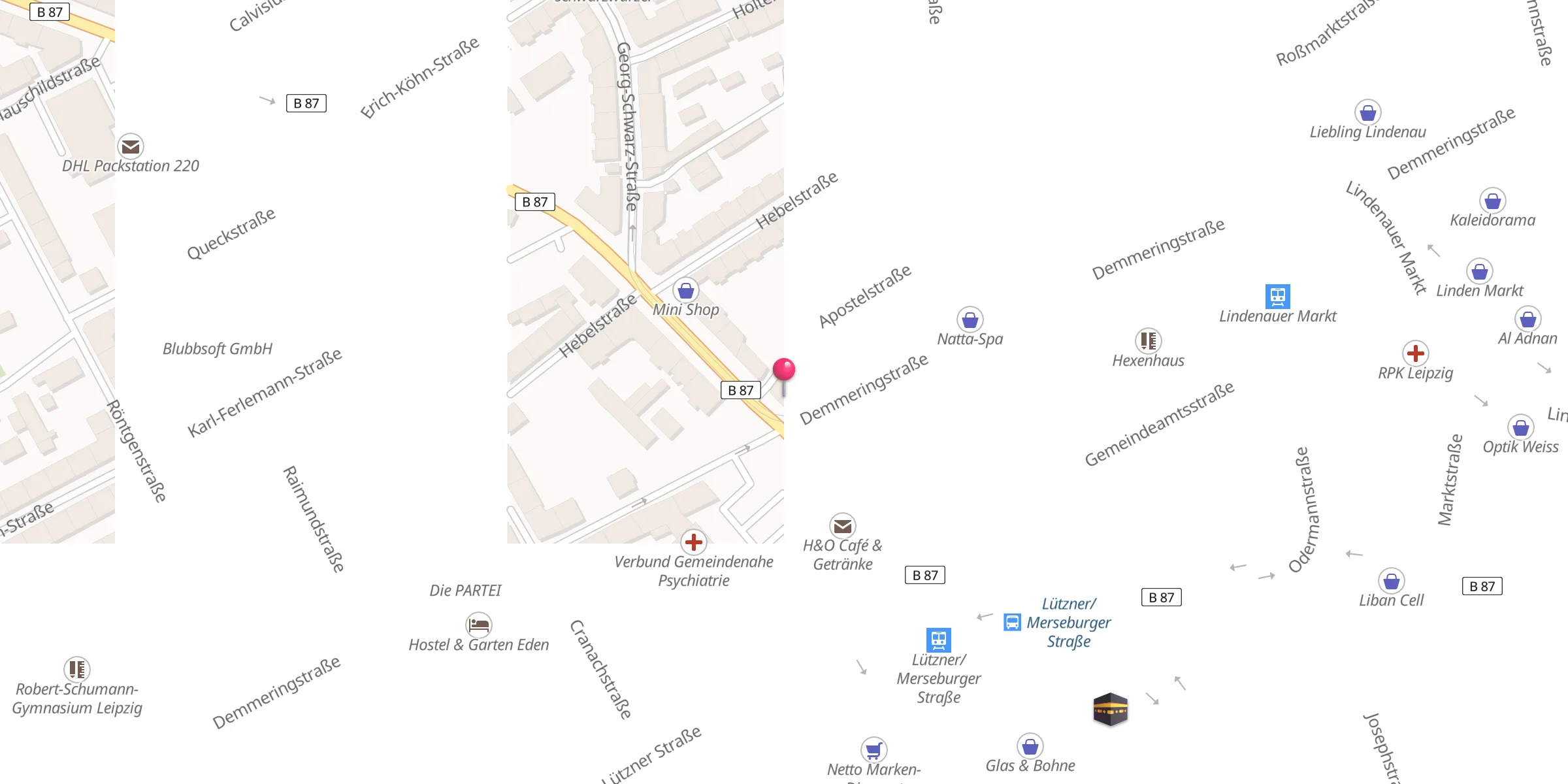 Carte de localisation : Islamisches Kulturzentrum der Bosniaken