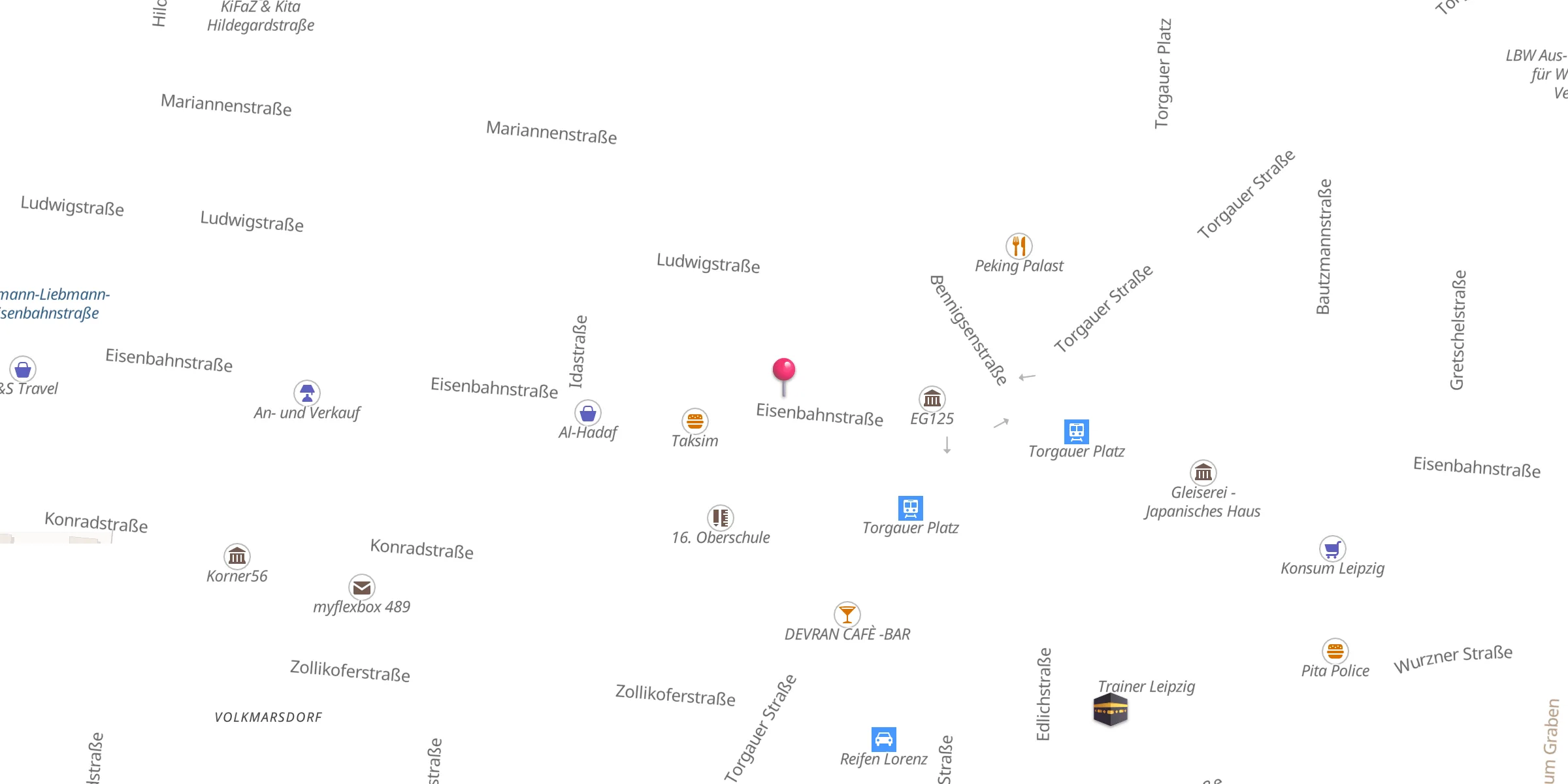 Carte de localisation : Schia-Gemeinde Imambaragah Leipzig