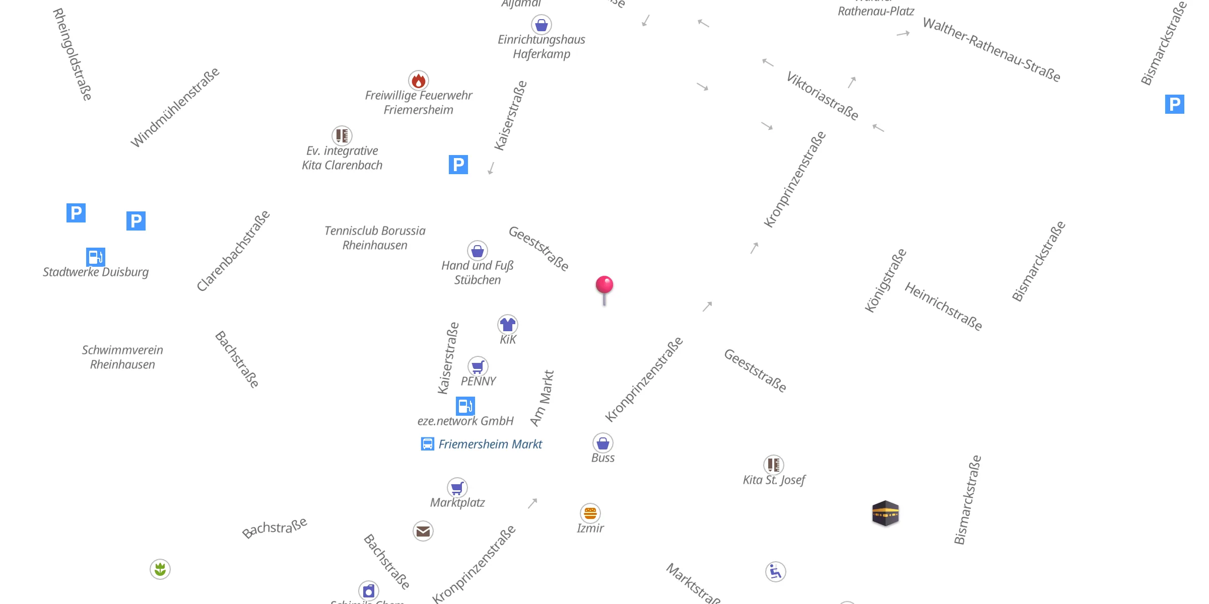 Carte de localisation : Friemersheimer Bildungs- und Kulturverein e.V.