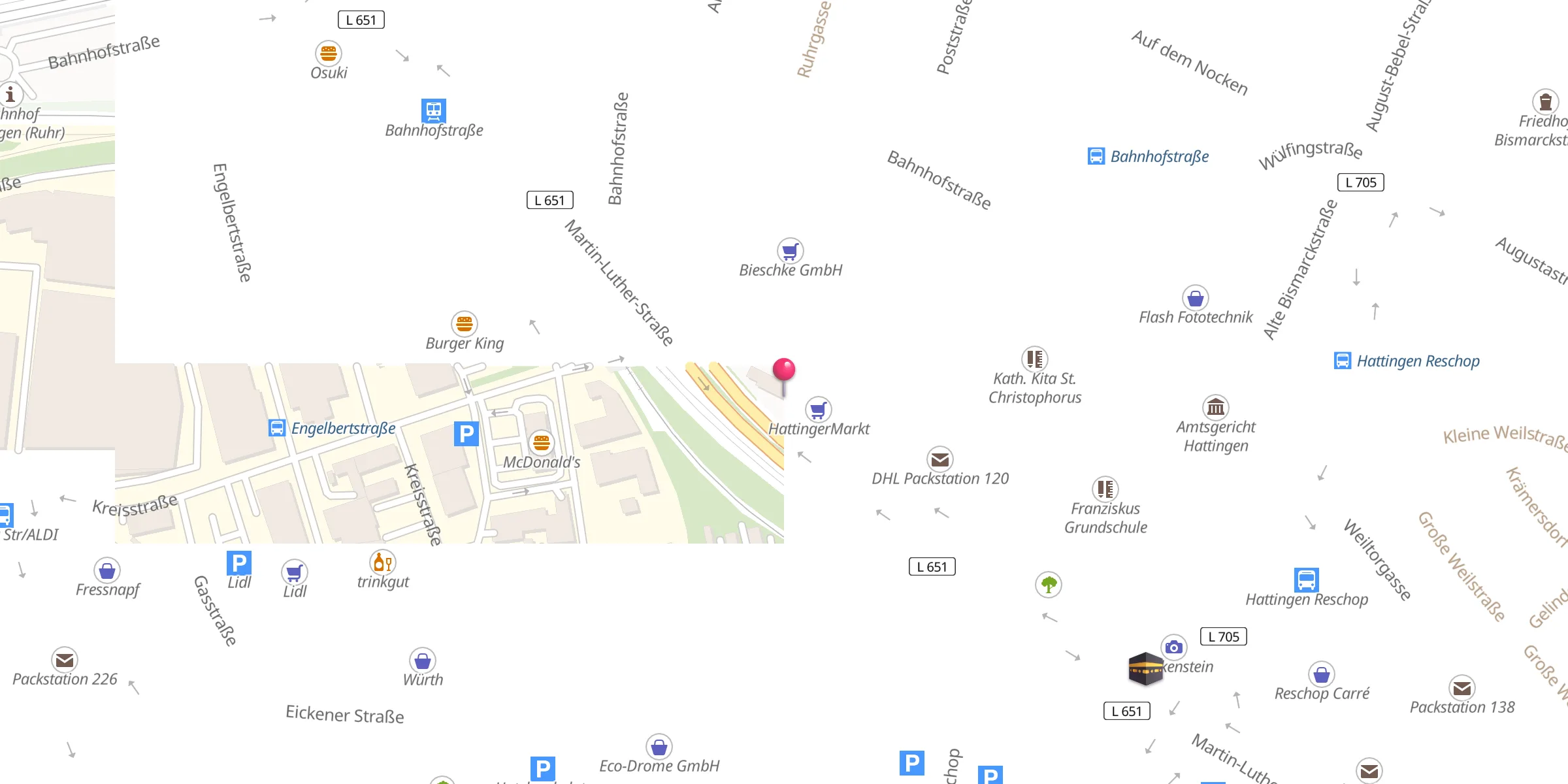 Carte de localisation : Fatih Moschee
