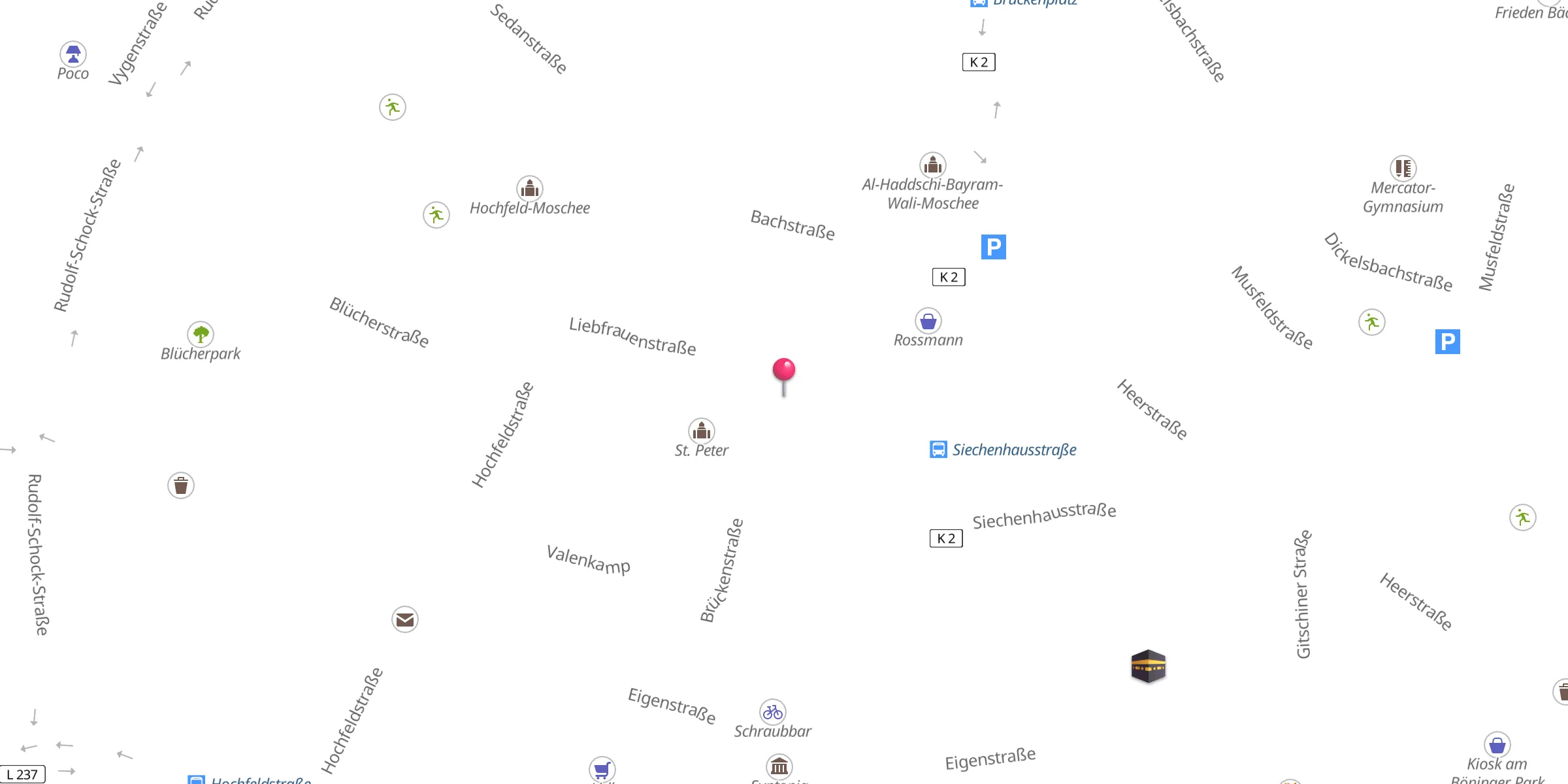 Carte de localisation : Sandzaks Kulturzentrum "San" e.V.