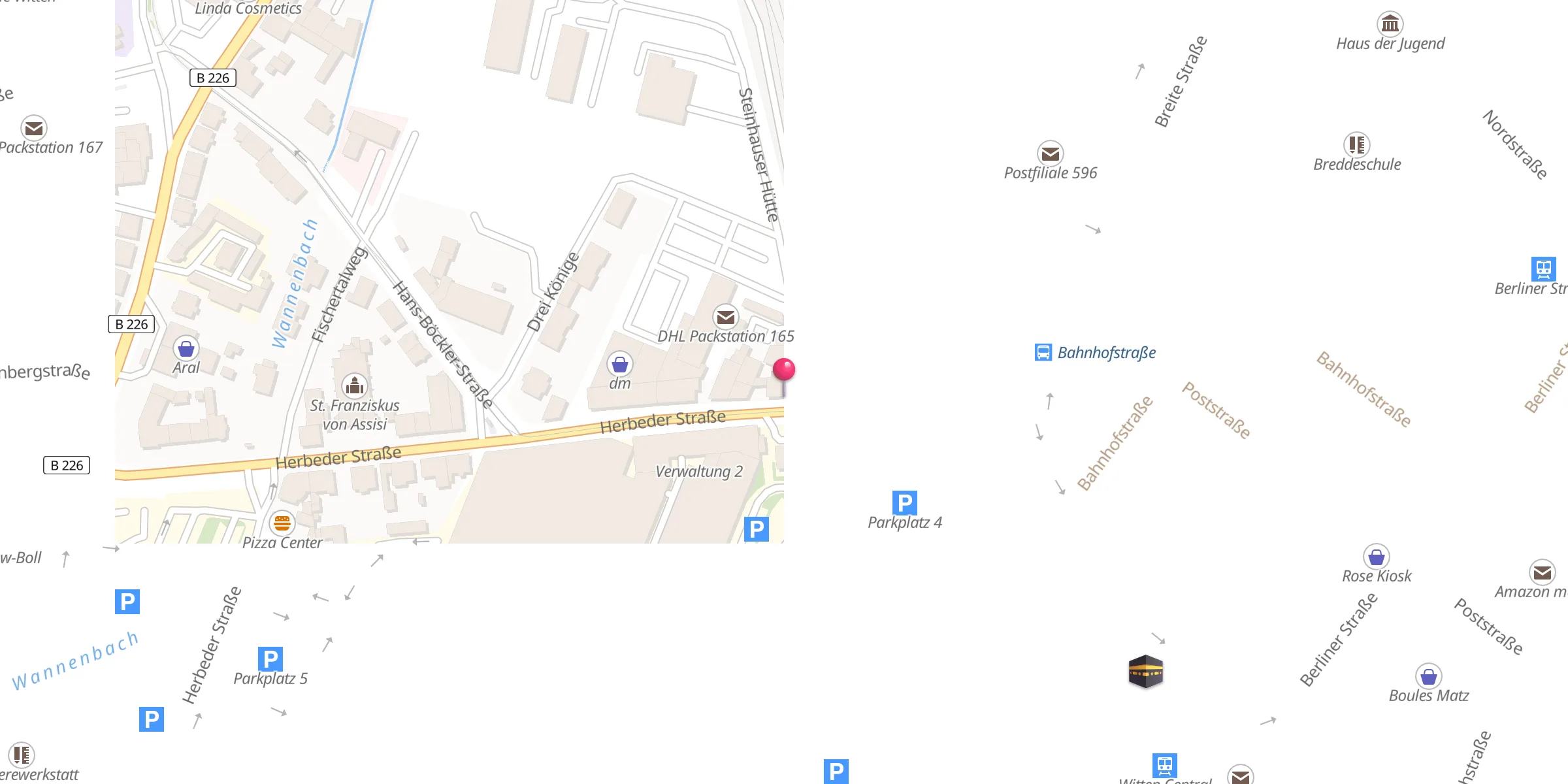 Carte de localisation : Islamisches Kulturzentrum Witten