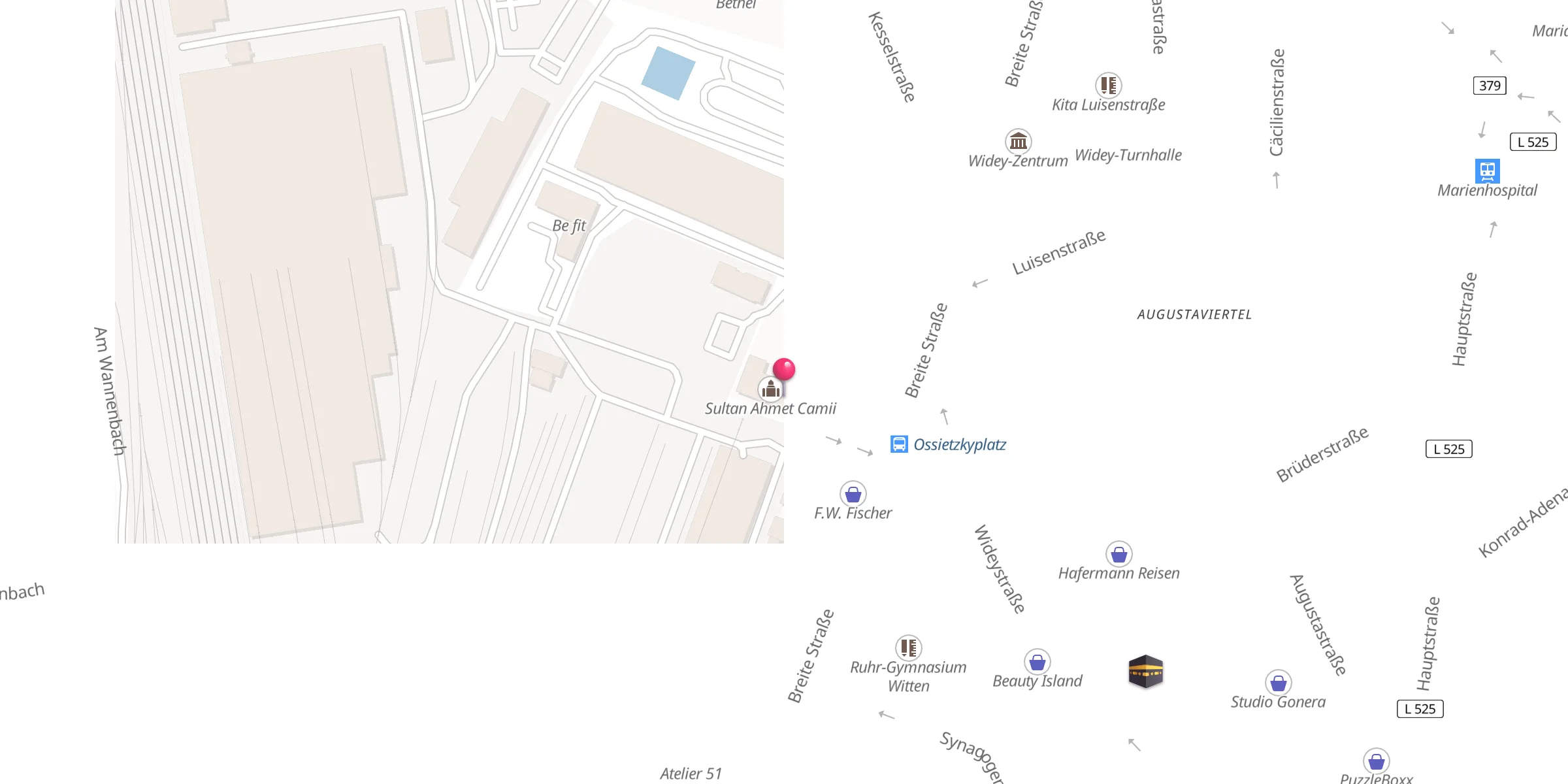 Carte de localisation : Sultan Ahmet Camii