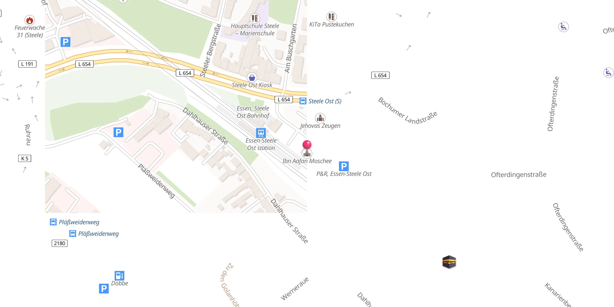Carte de localisation : Ibn Aafan Moschee