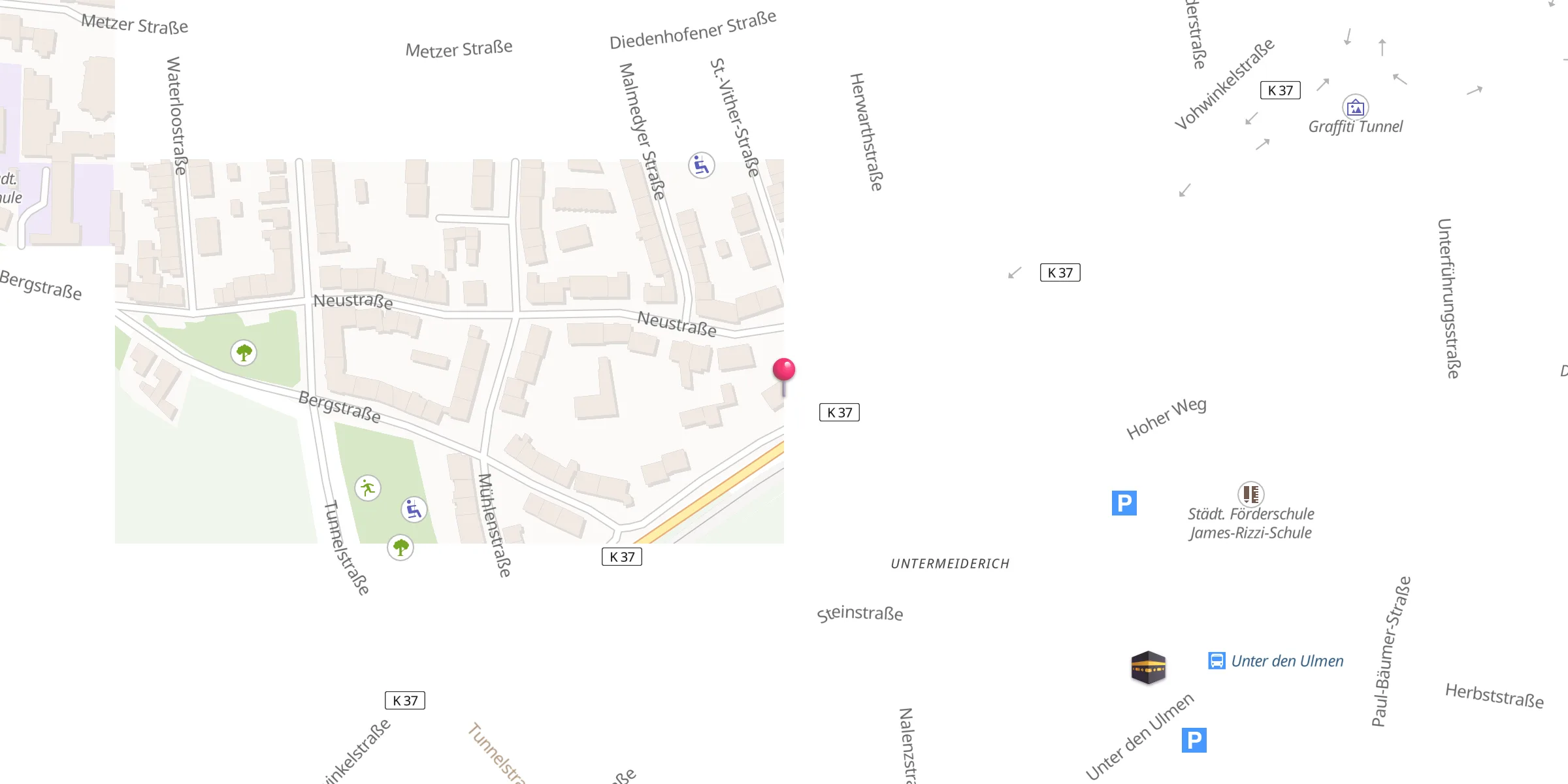 Carte de localisation : Yunus Emre Moschee