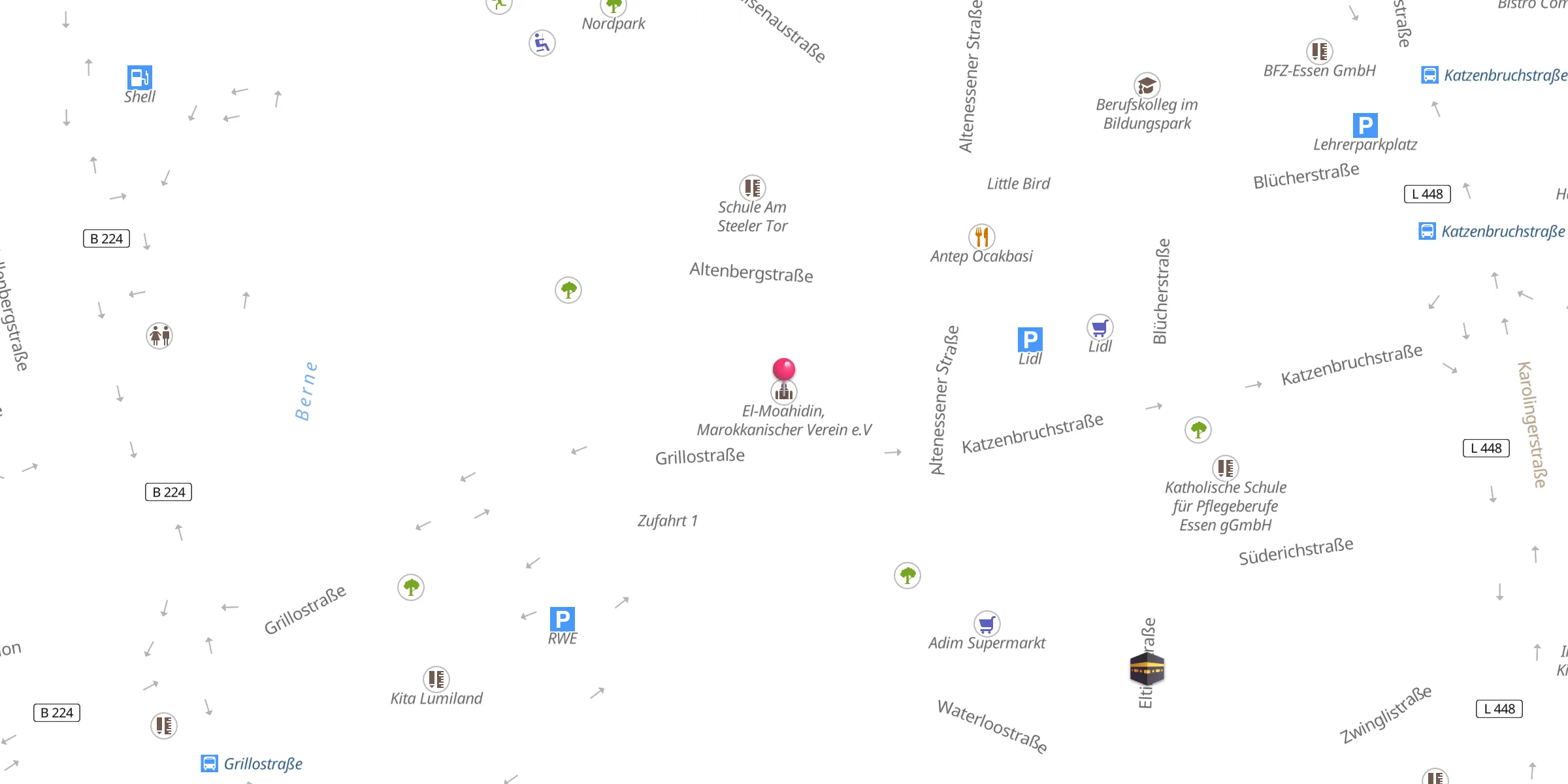 Carte de localisation : El-Moahidin, Marokkanischer Verein e.V