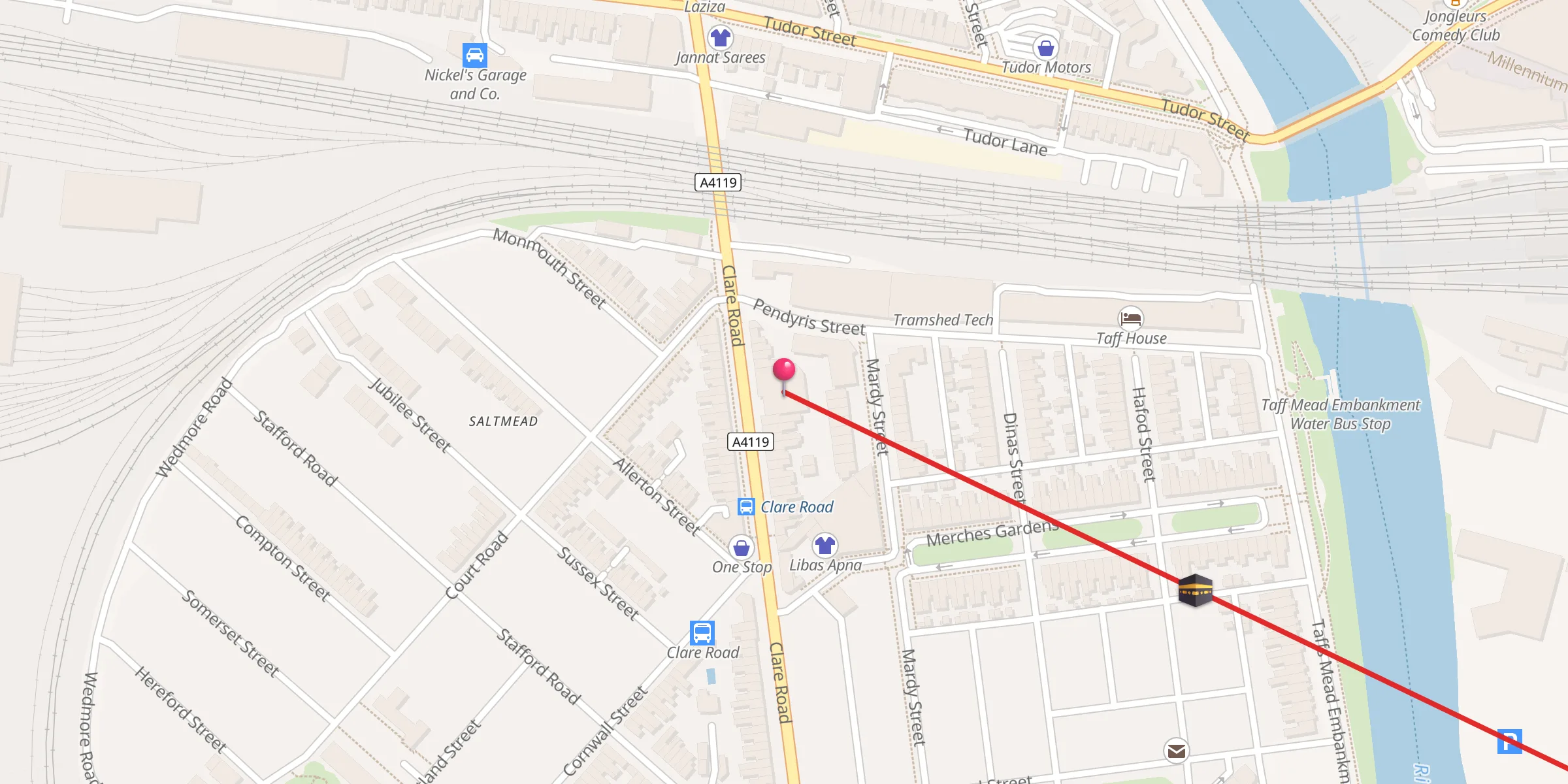 Carte de localisation : Rabbaniah Islamic Cultural Centre