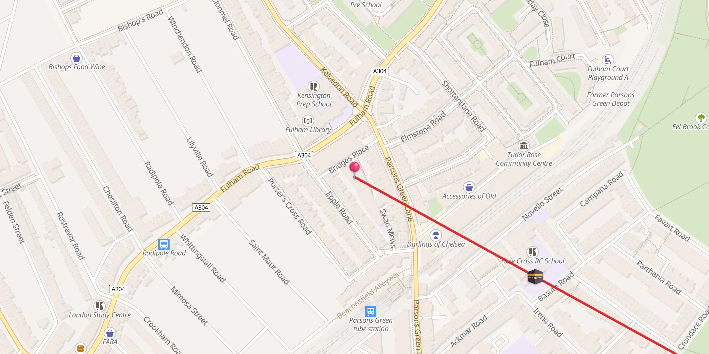 Carte de localisation : West London Islamic Cultural Centre
