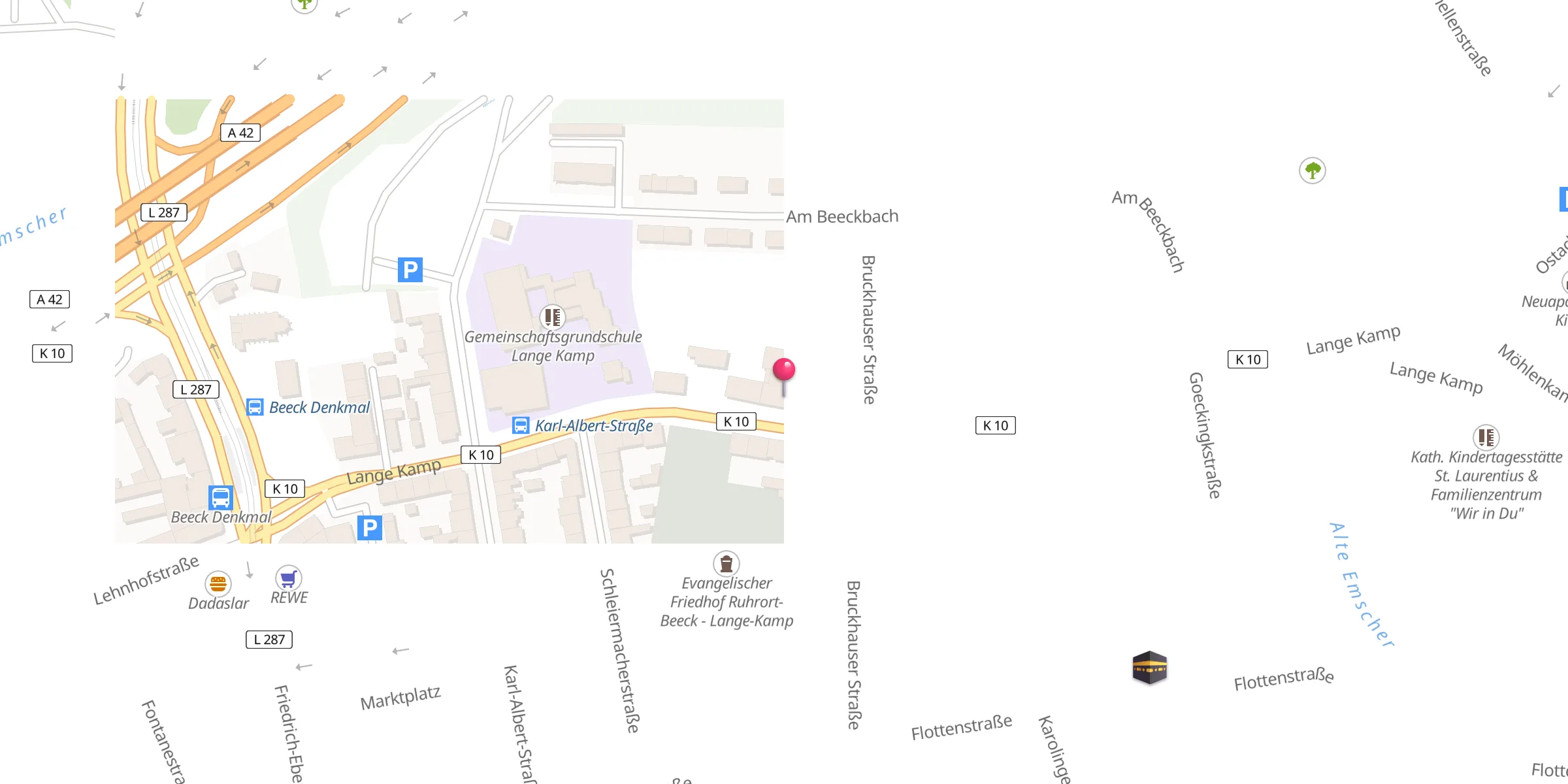 Carte de localisation : Dschamie Yani Beeck