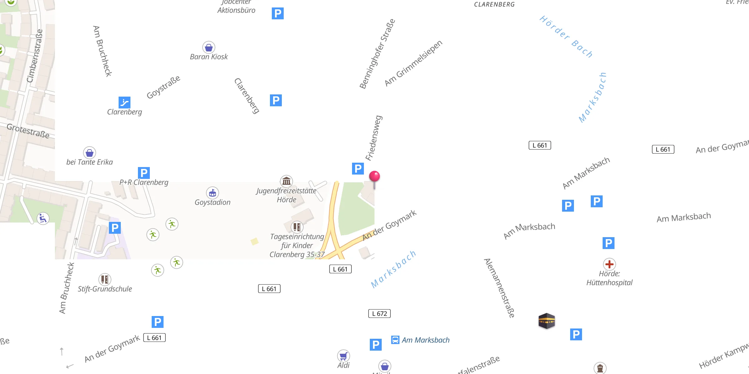 Carte de localisation : Sultan Ahmet Camii Dortmund-Hörde