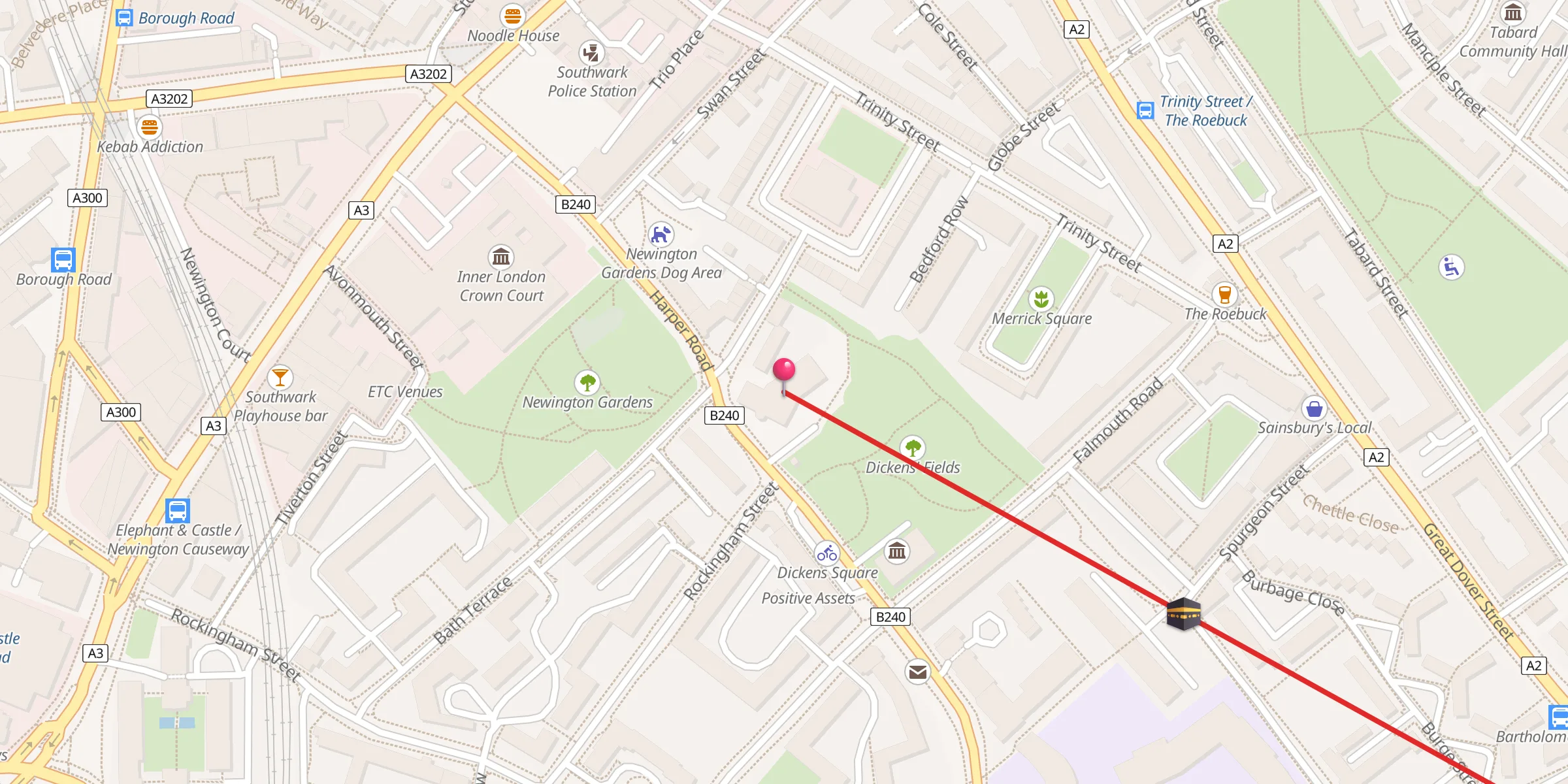 Carte de localisation : Bait-ul-Aziz Islamic Cultural Centre