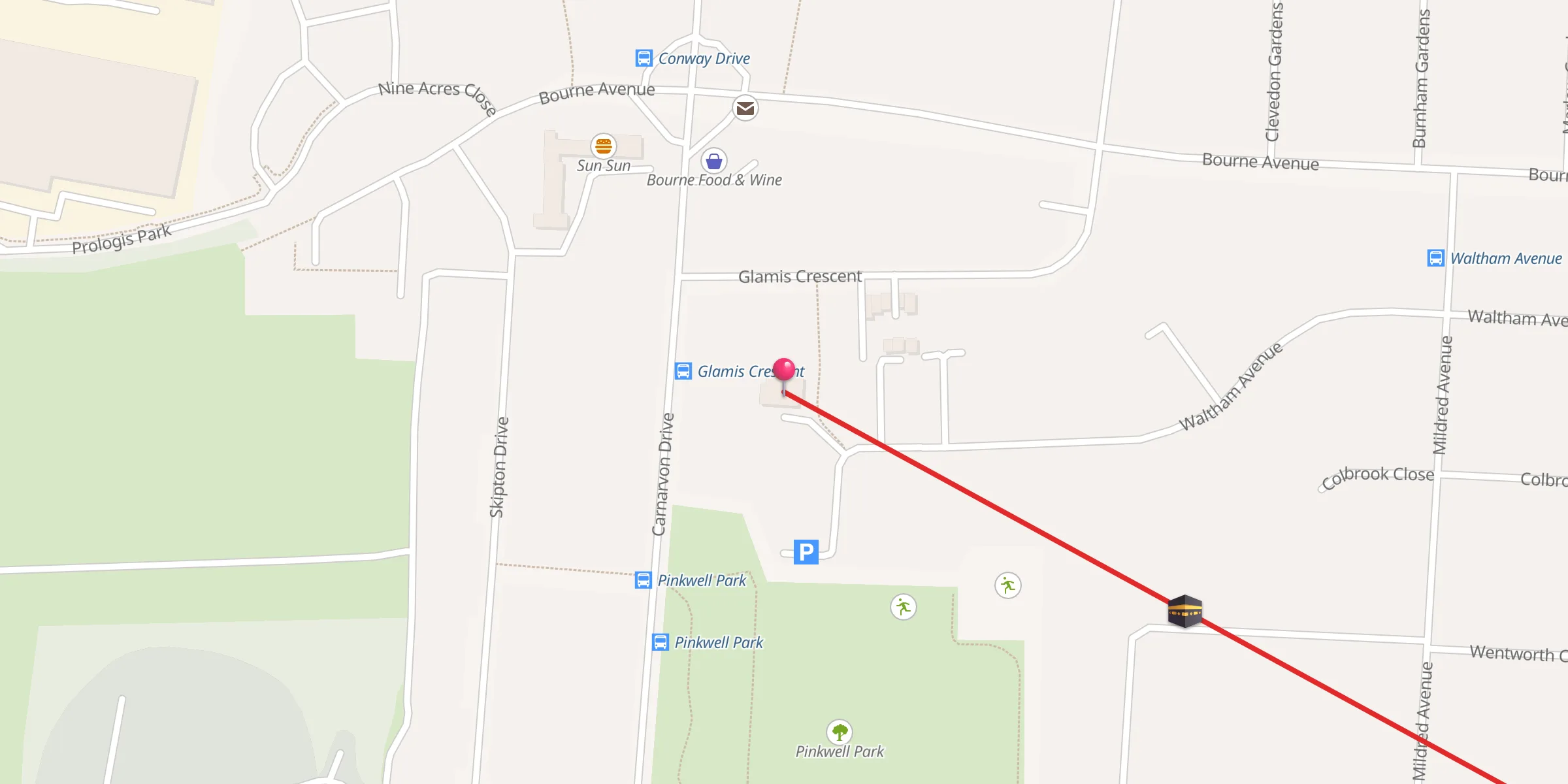 Carte de localisation : Hayes Welfare Association & Abdulla Masjid