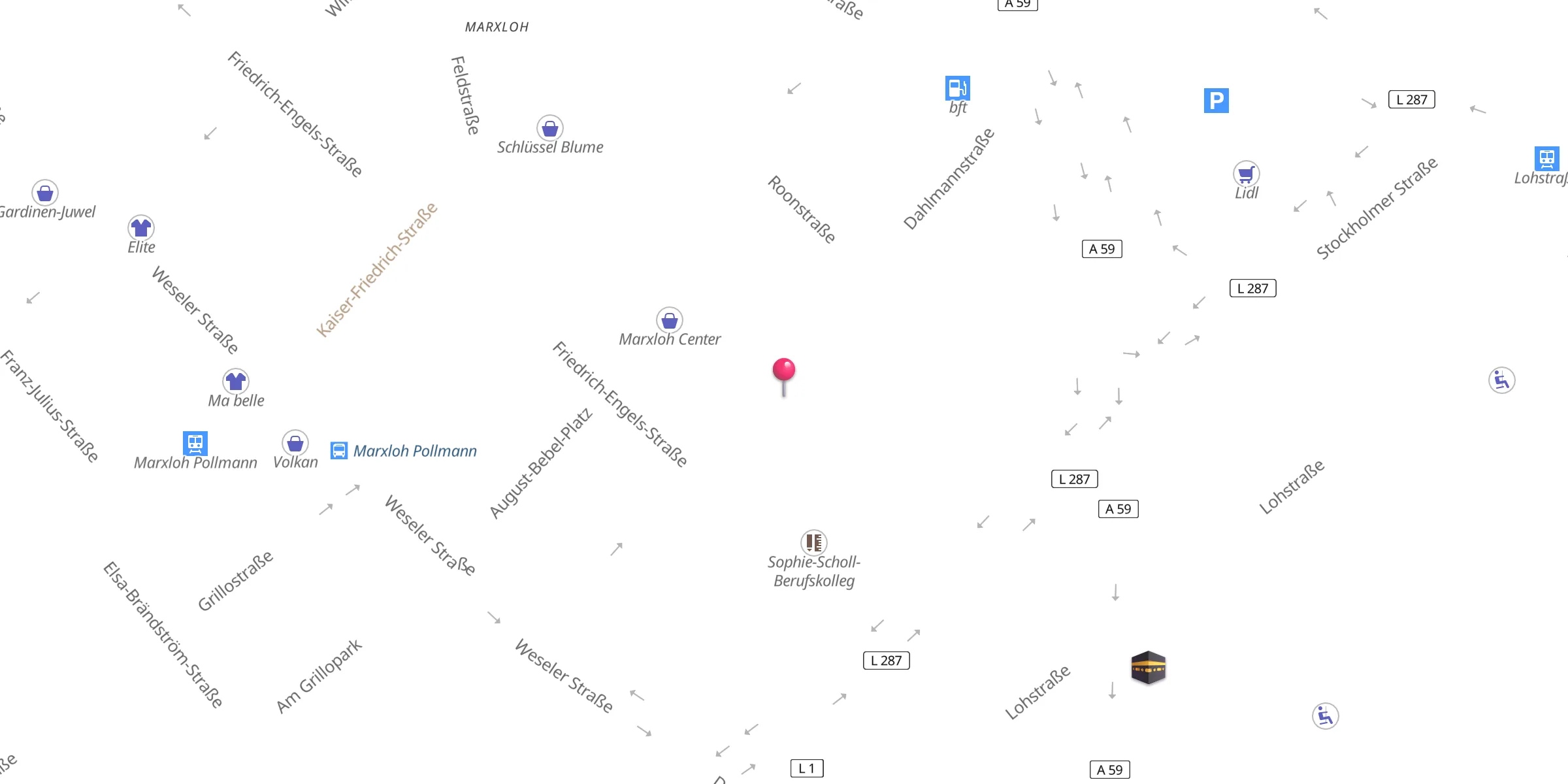 Carte de localisation : مسجد الألباني