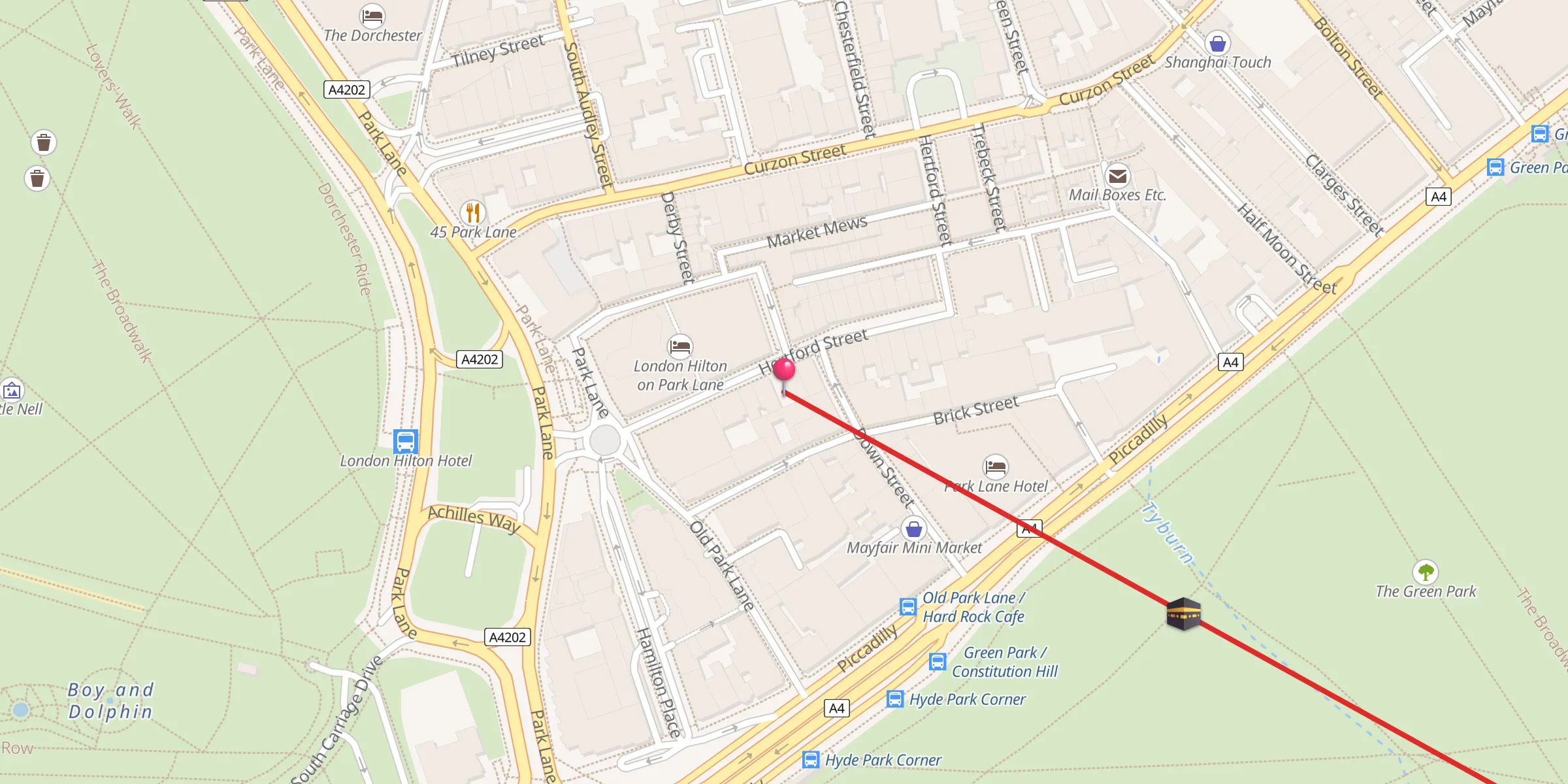 Carte de localisation : Mayfair Islamic Centre