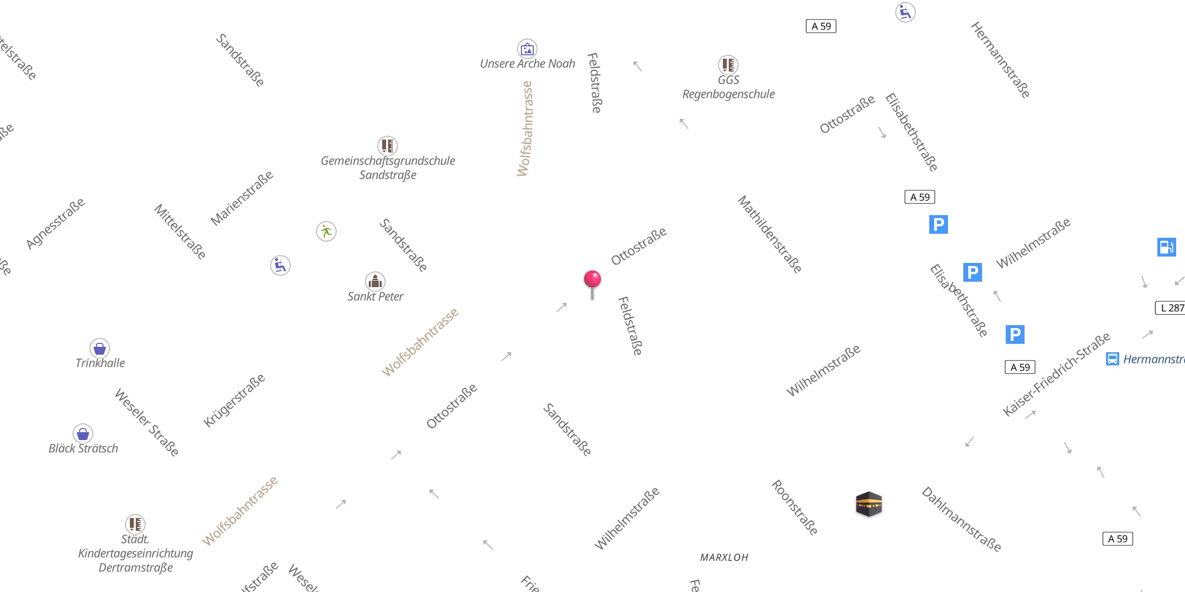 Carte de localisation : Massjid Ar-Rahman