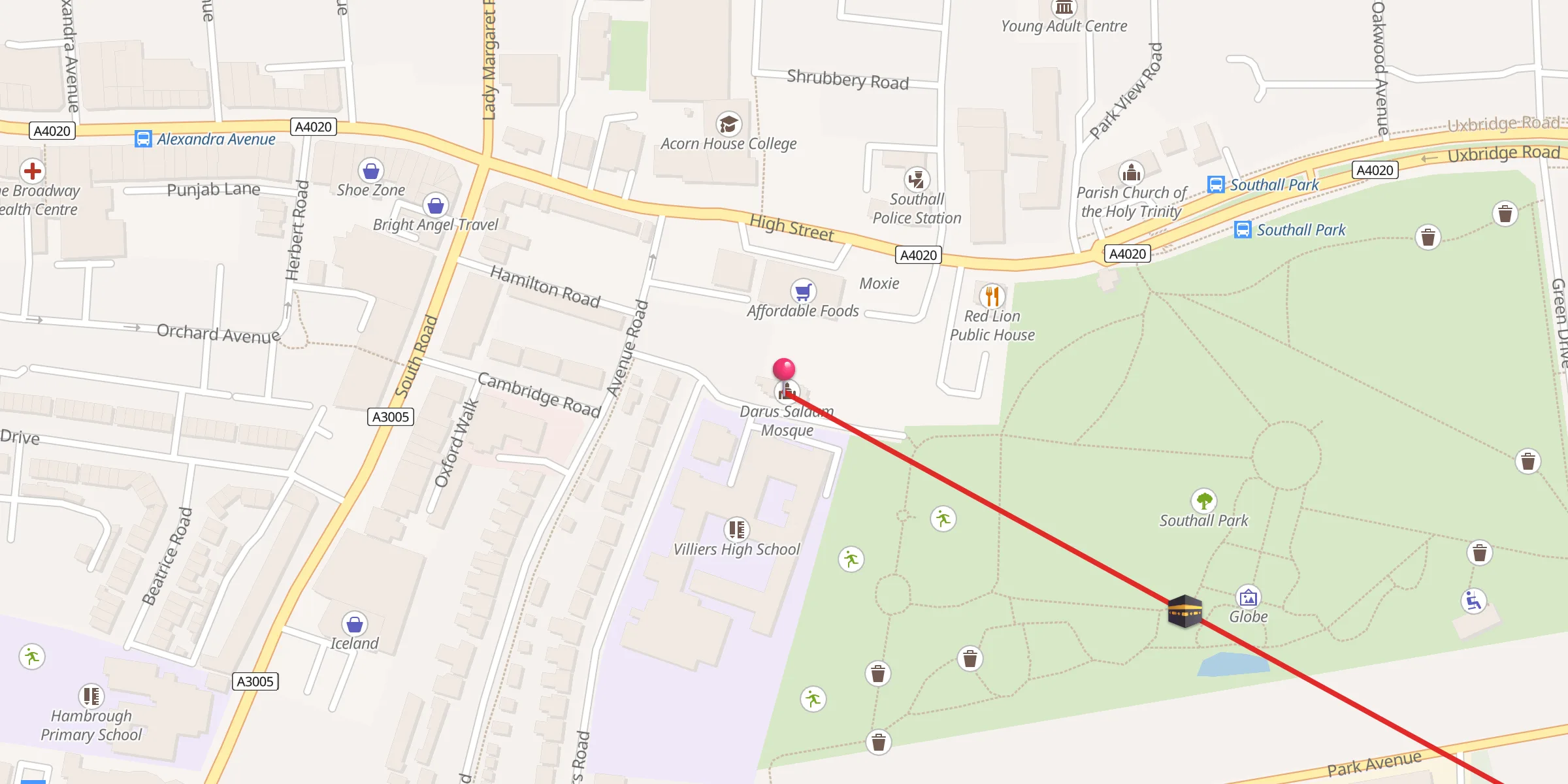 Carte de localisation : Darus Salaam Mosque