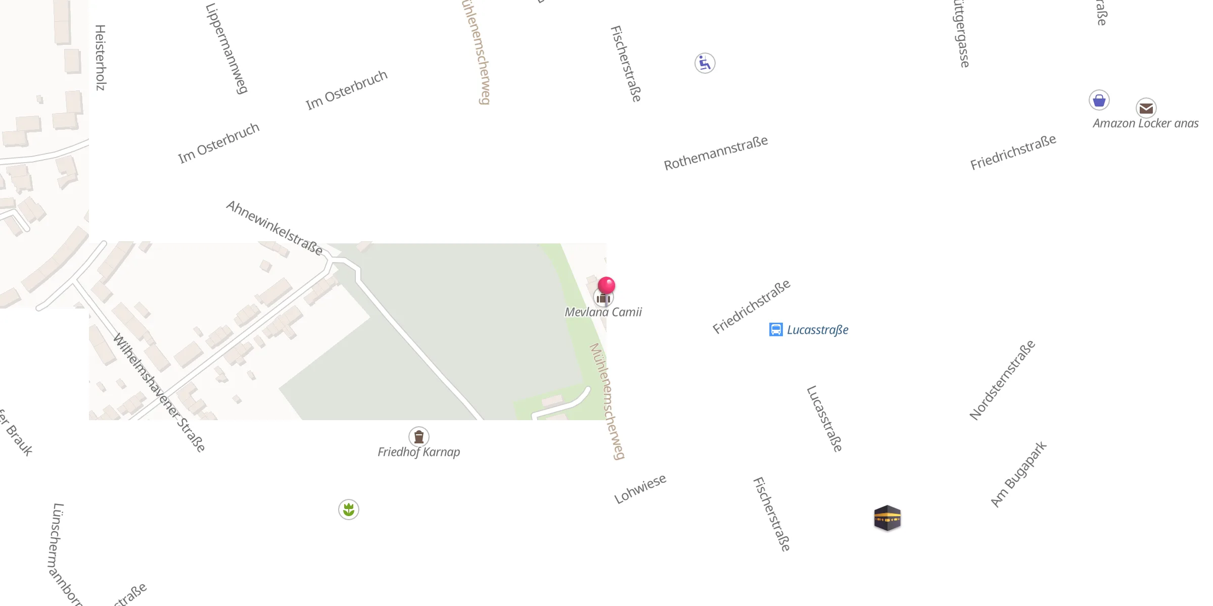 Carte de localisation : Mevlana Camii