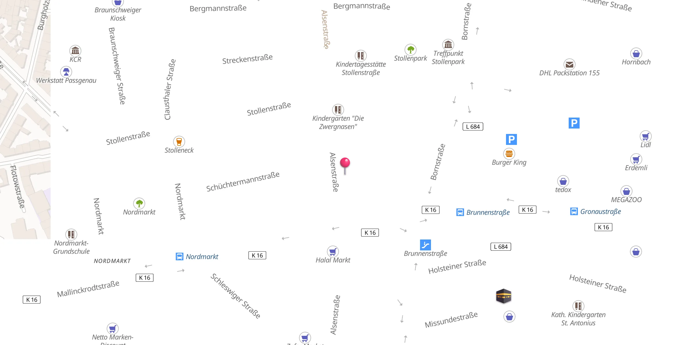 Carte de localisation : Islamisches Kulturzentrum "Bedr" e.V. Dortmund