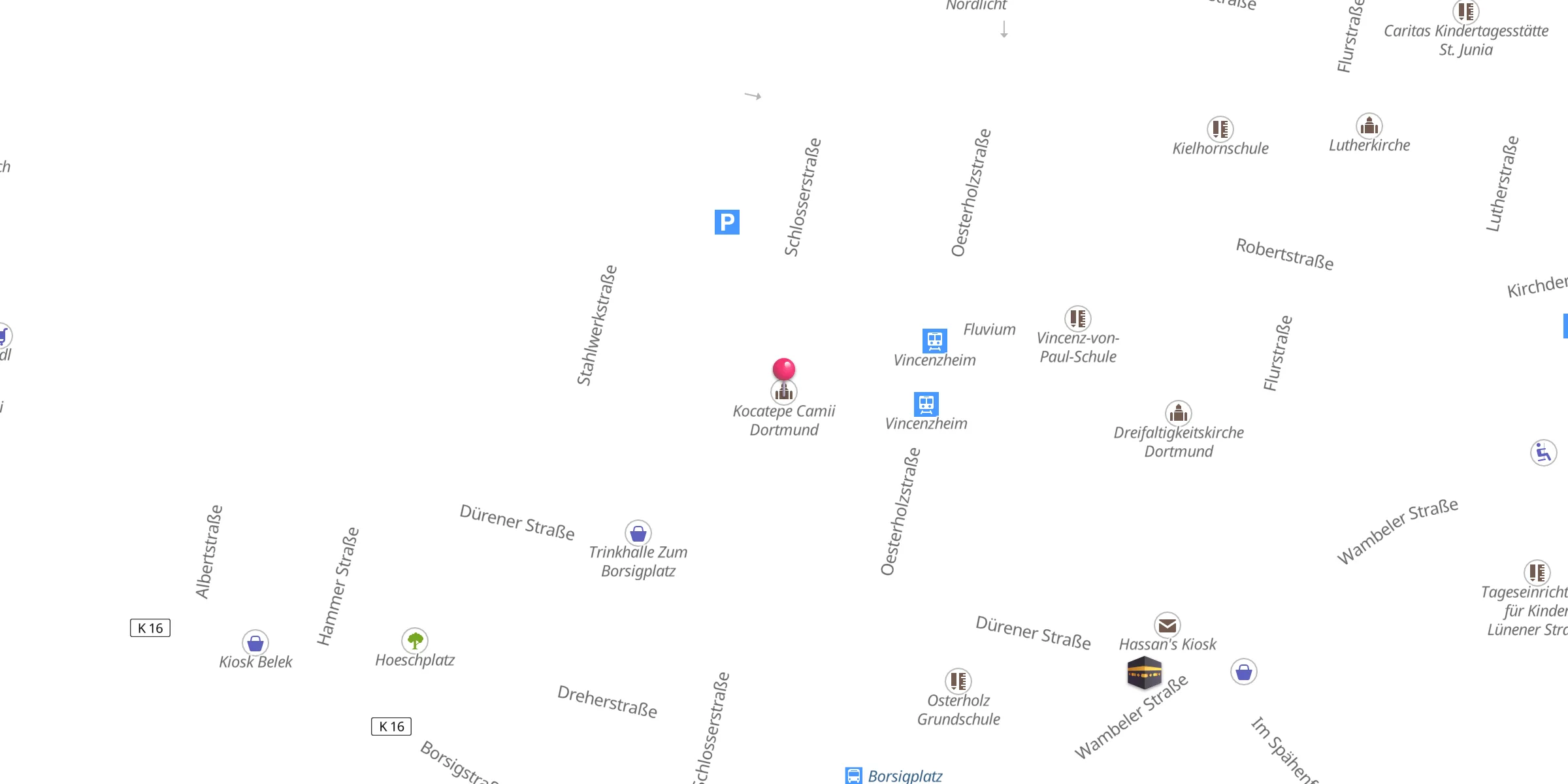 Carte de localisation : Kocatepe Camii Dortmund