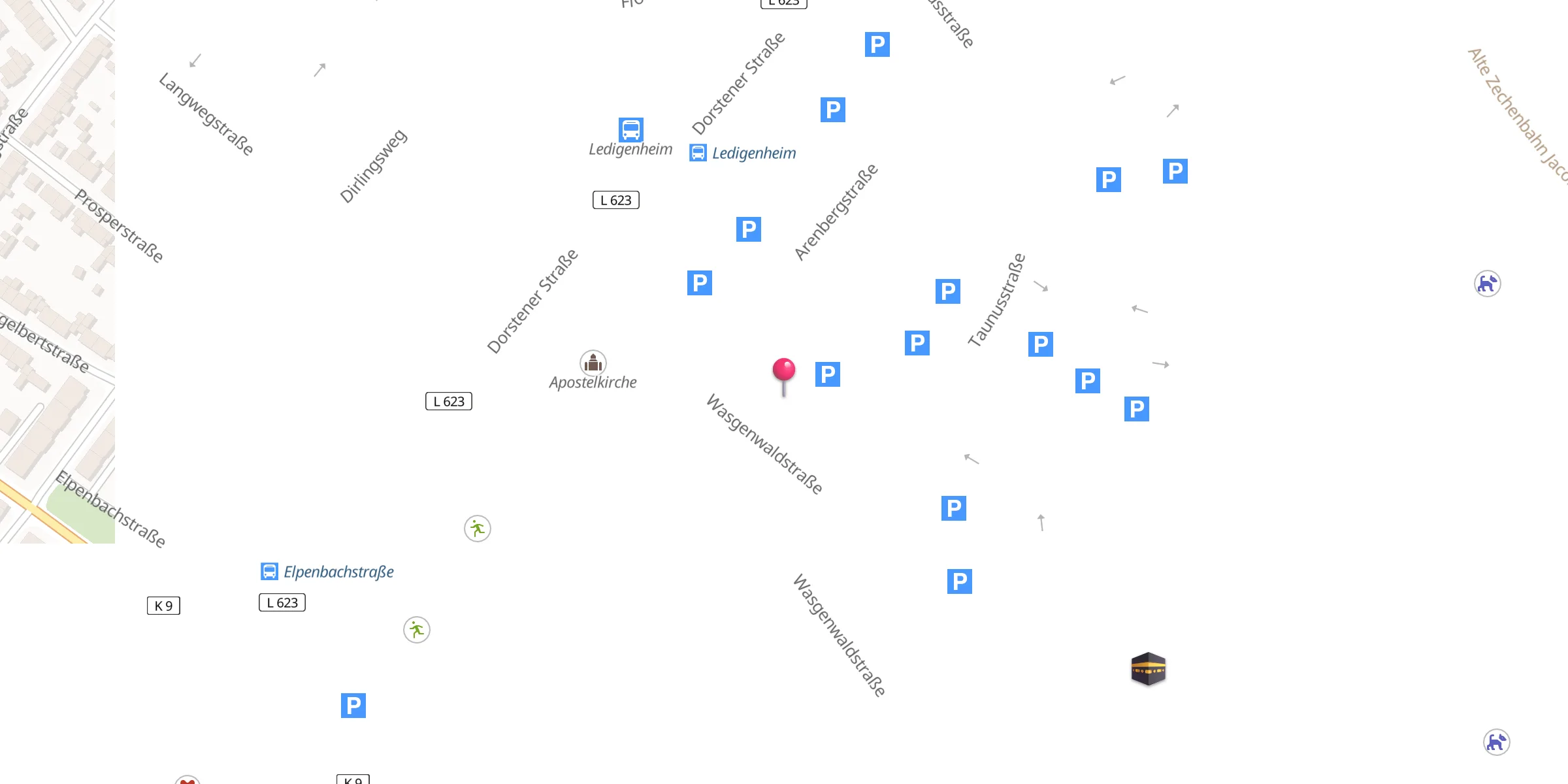 Carte de localisation : Mevlana Moschee