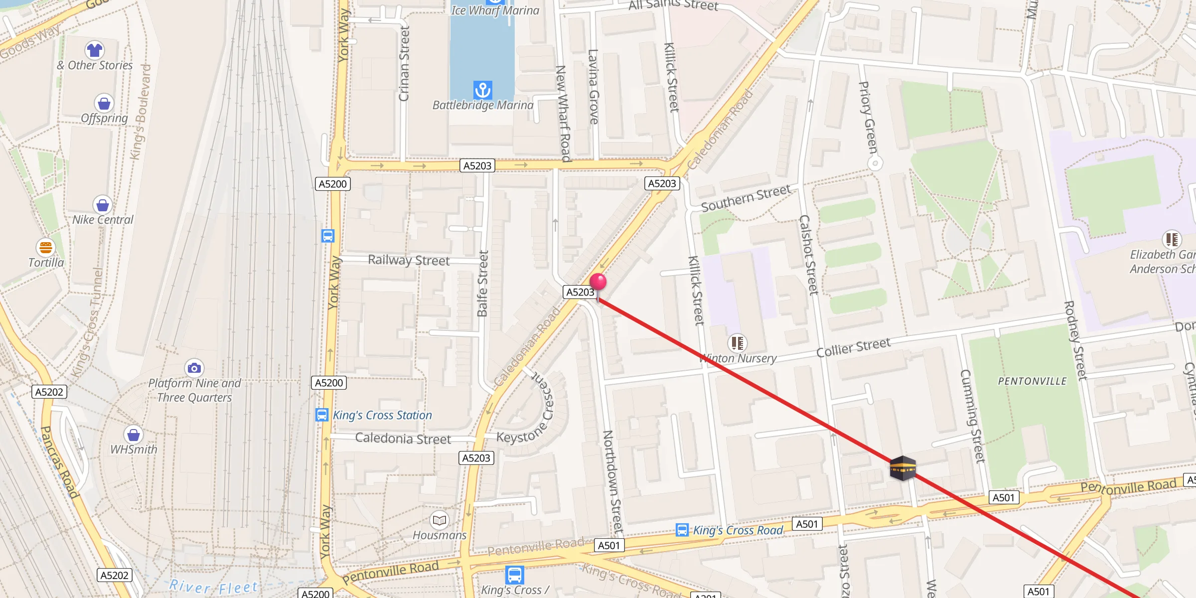 Carte de localisation : Al-Nehar Mosque & Education Centre