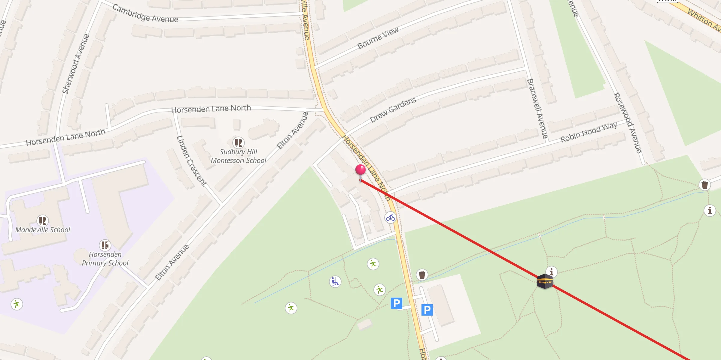 Carte de localisation : Bilal Masjid Trust (Greenford)