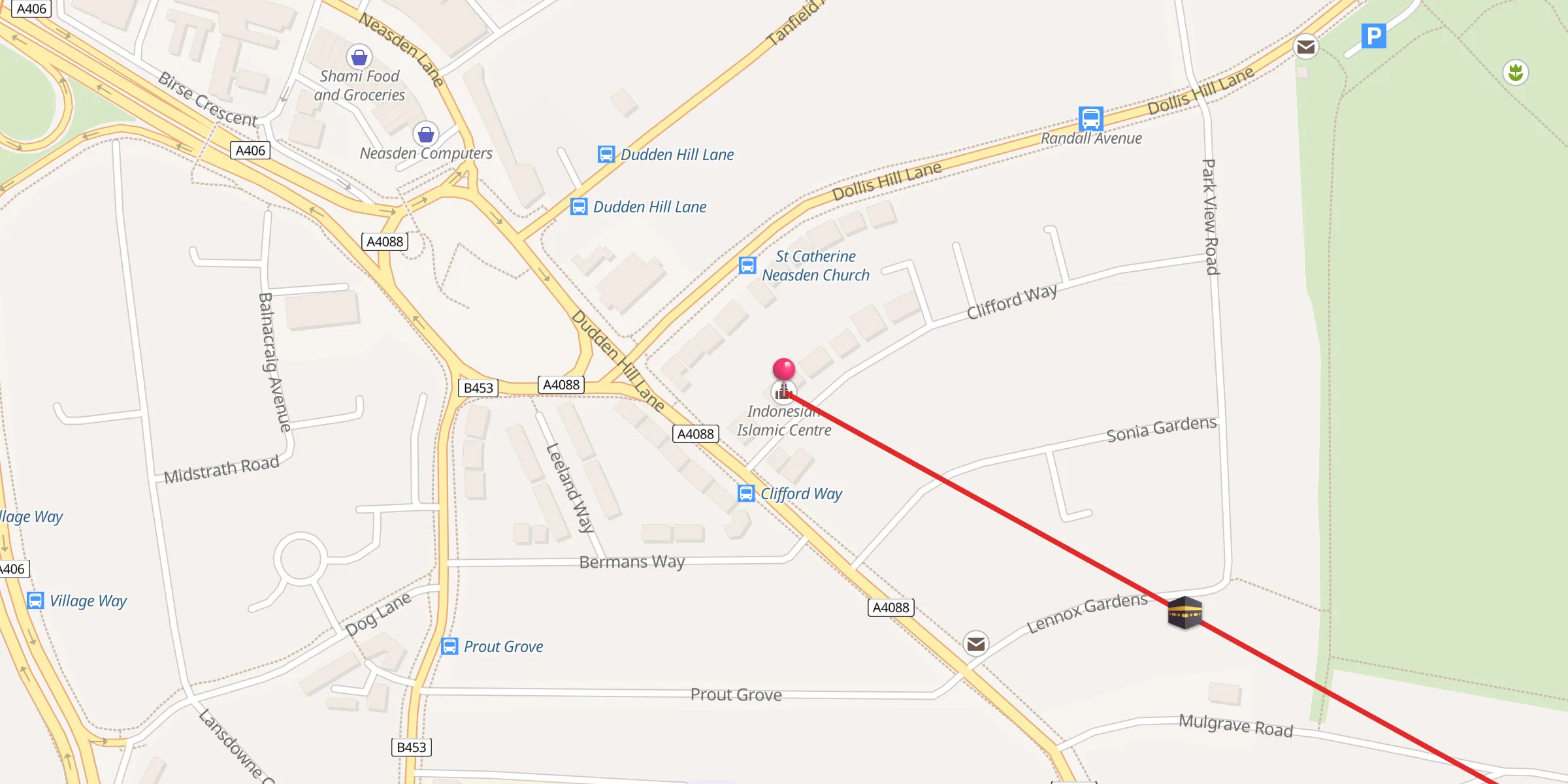 Carte de localisation : Indonesian Islamic Centre