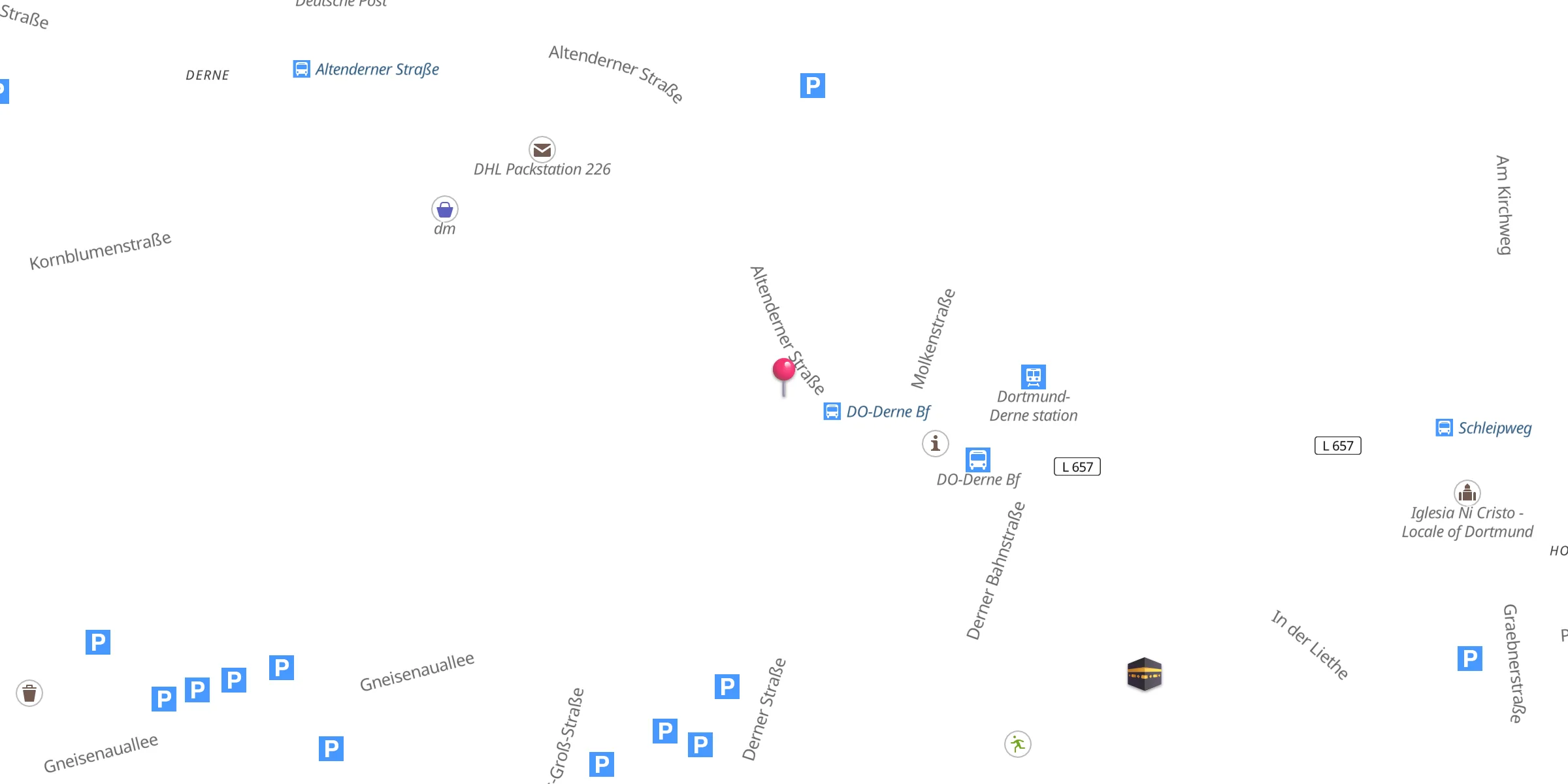 Carte de localisation : Moschee Dortmund-Derne