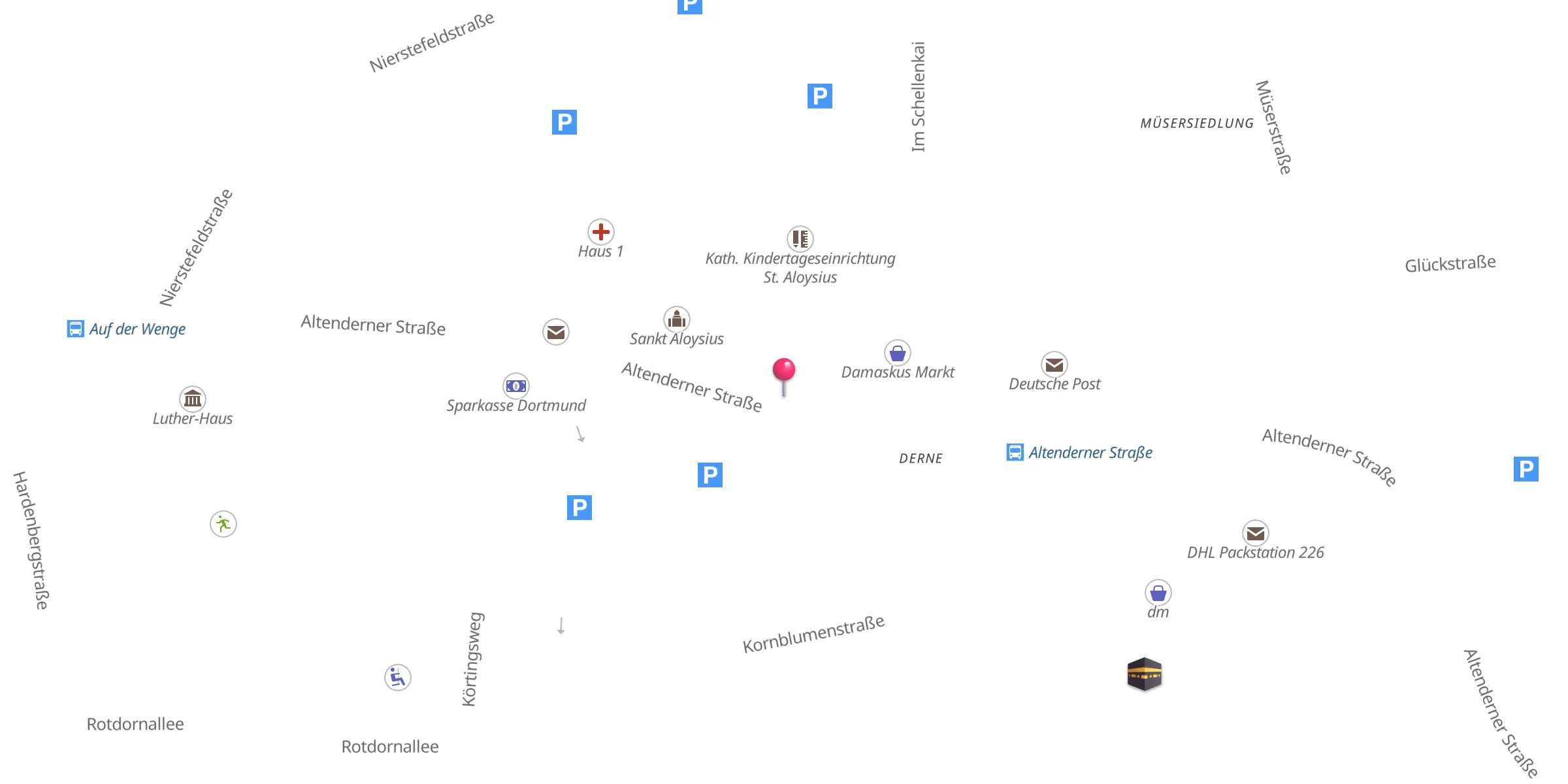 Carte de localisation : Ibadullah Camii - Türkisch Islamischer Kulturverein