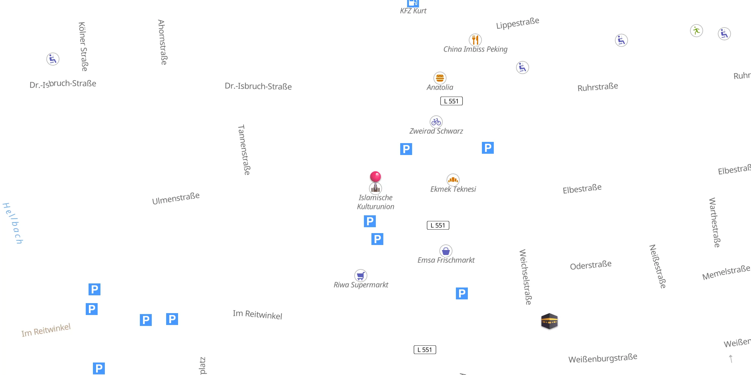 Carte de localisation : Islamische Kulturunion