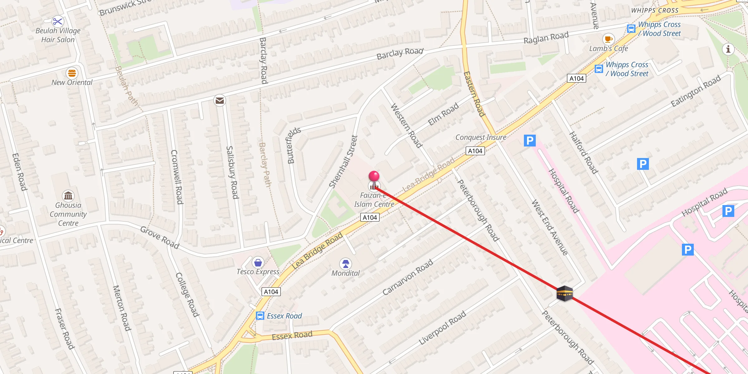 Carte de localisation : Faizan-e-Islam Centre