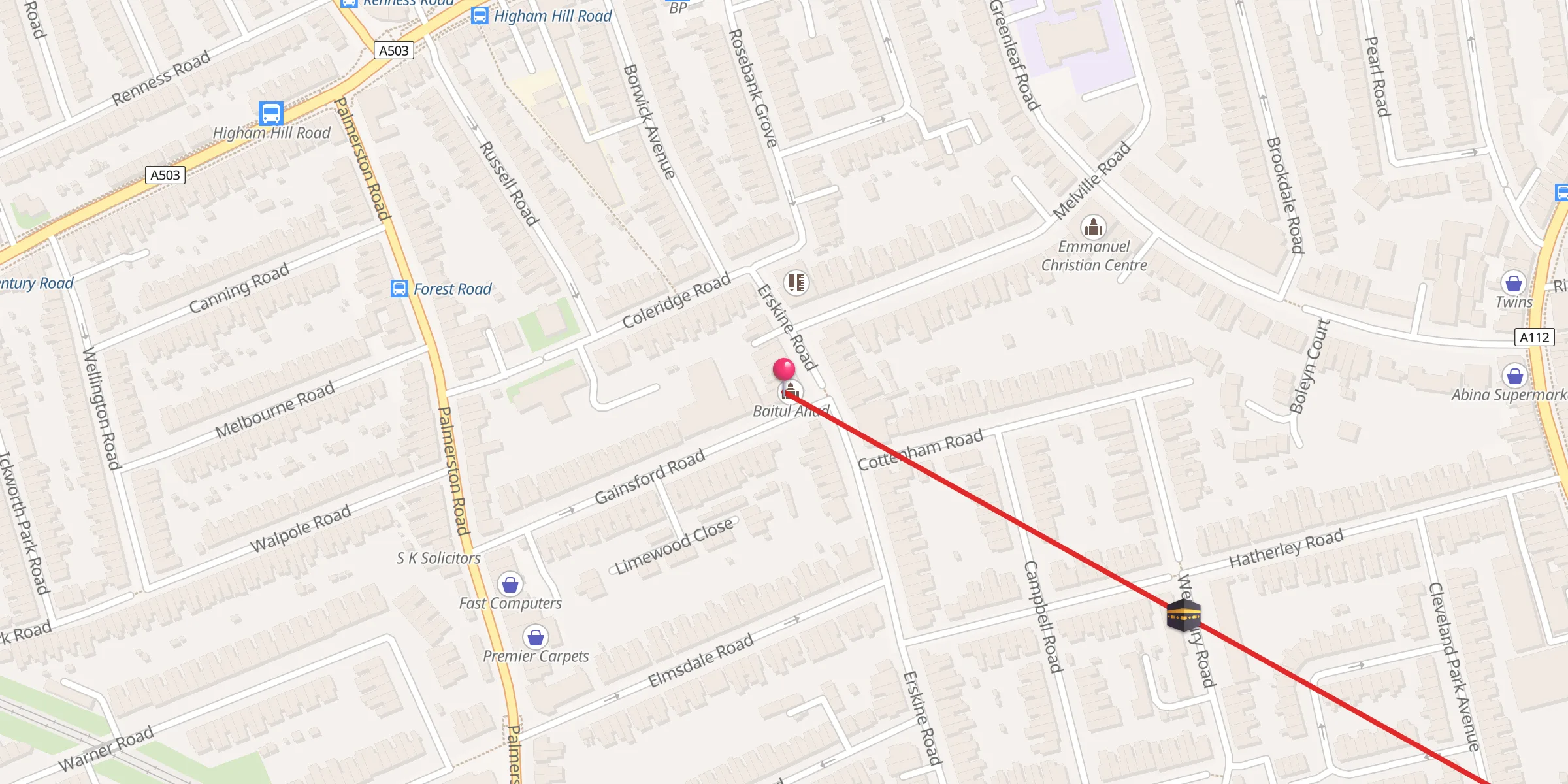 Carte de localisation : Baitul Ahad