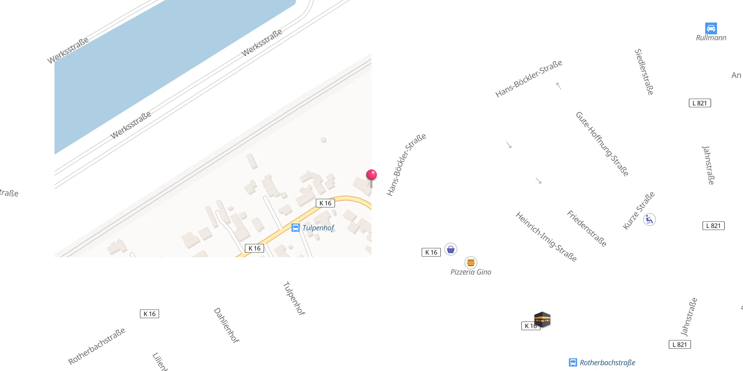 Carte de localisation : Oberaden Moschee