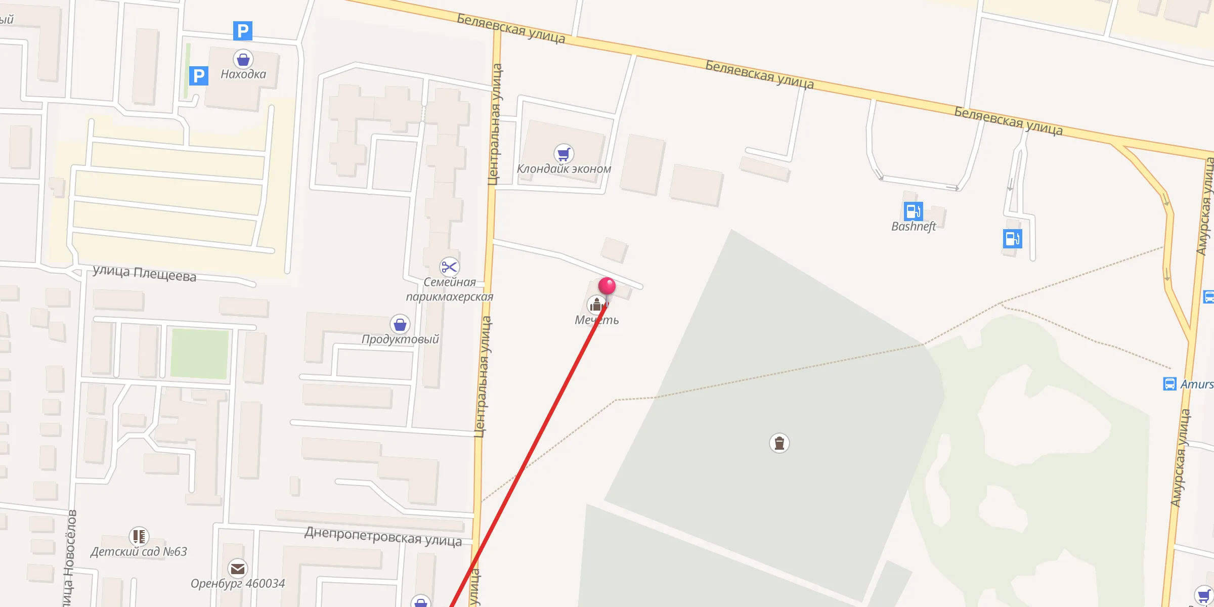 Carte de localisation : Мечеть