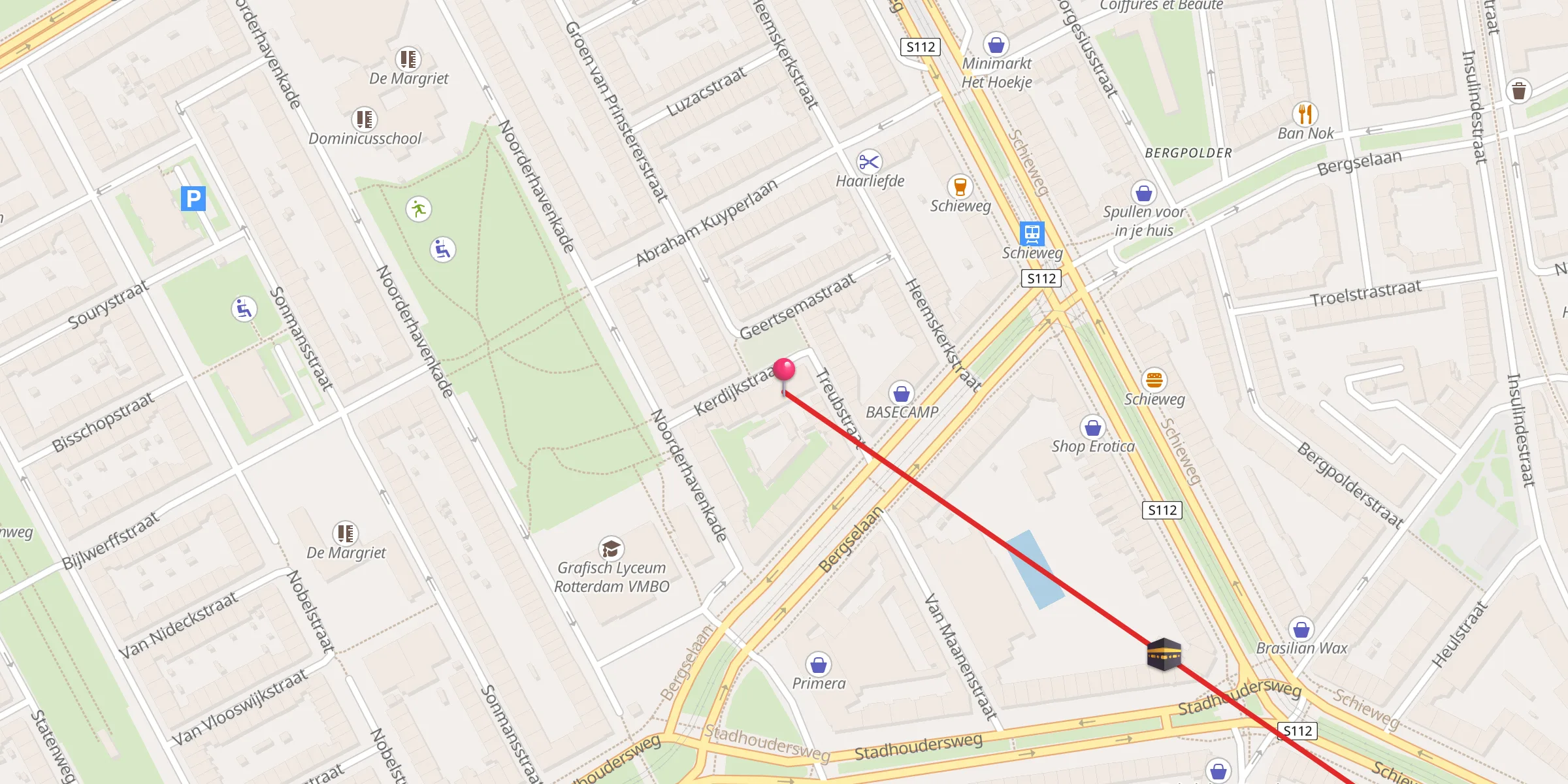 Carte de localisation : Centrum de Middenweg