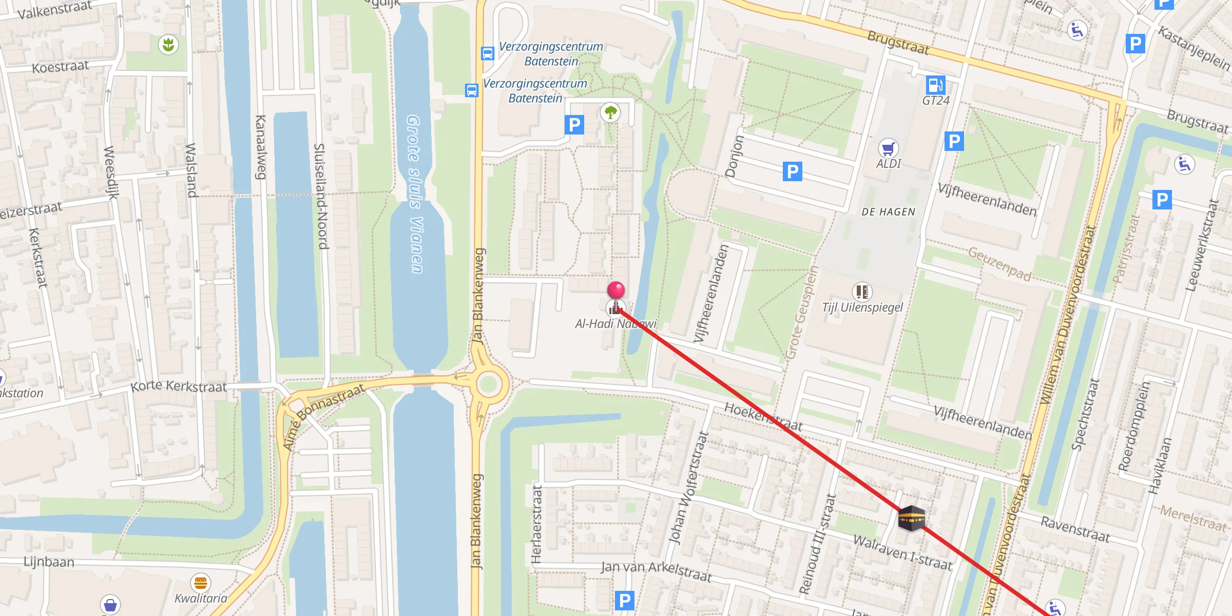 Carte de localisation : Al-Hadi Nabawi