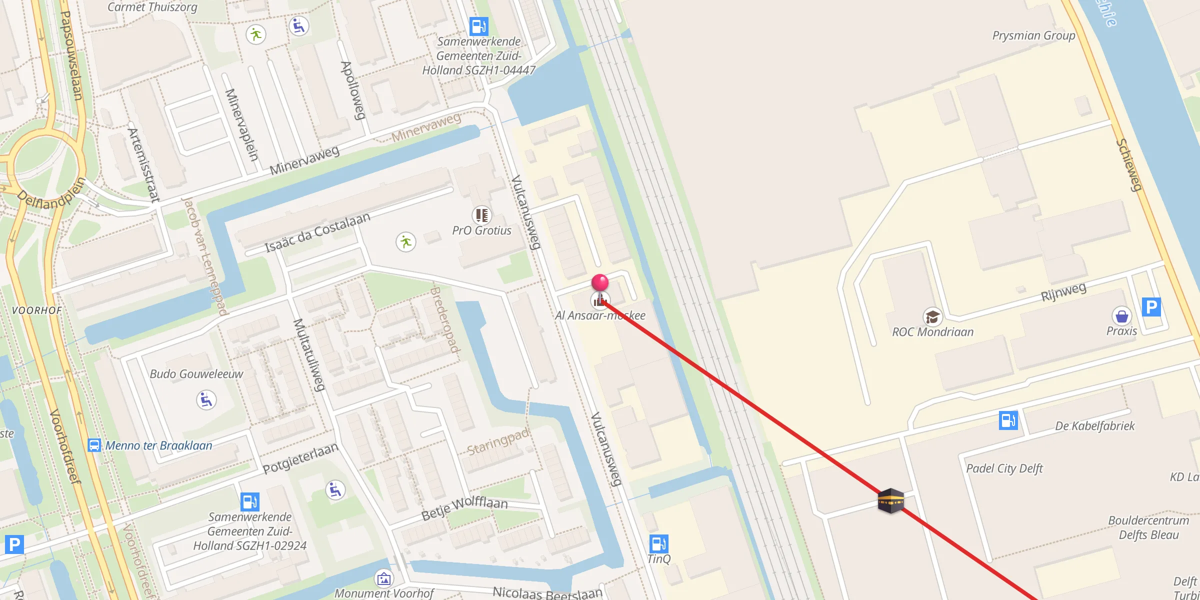 Carte de localisation : Al Ansaar-moskee