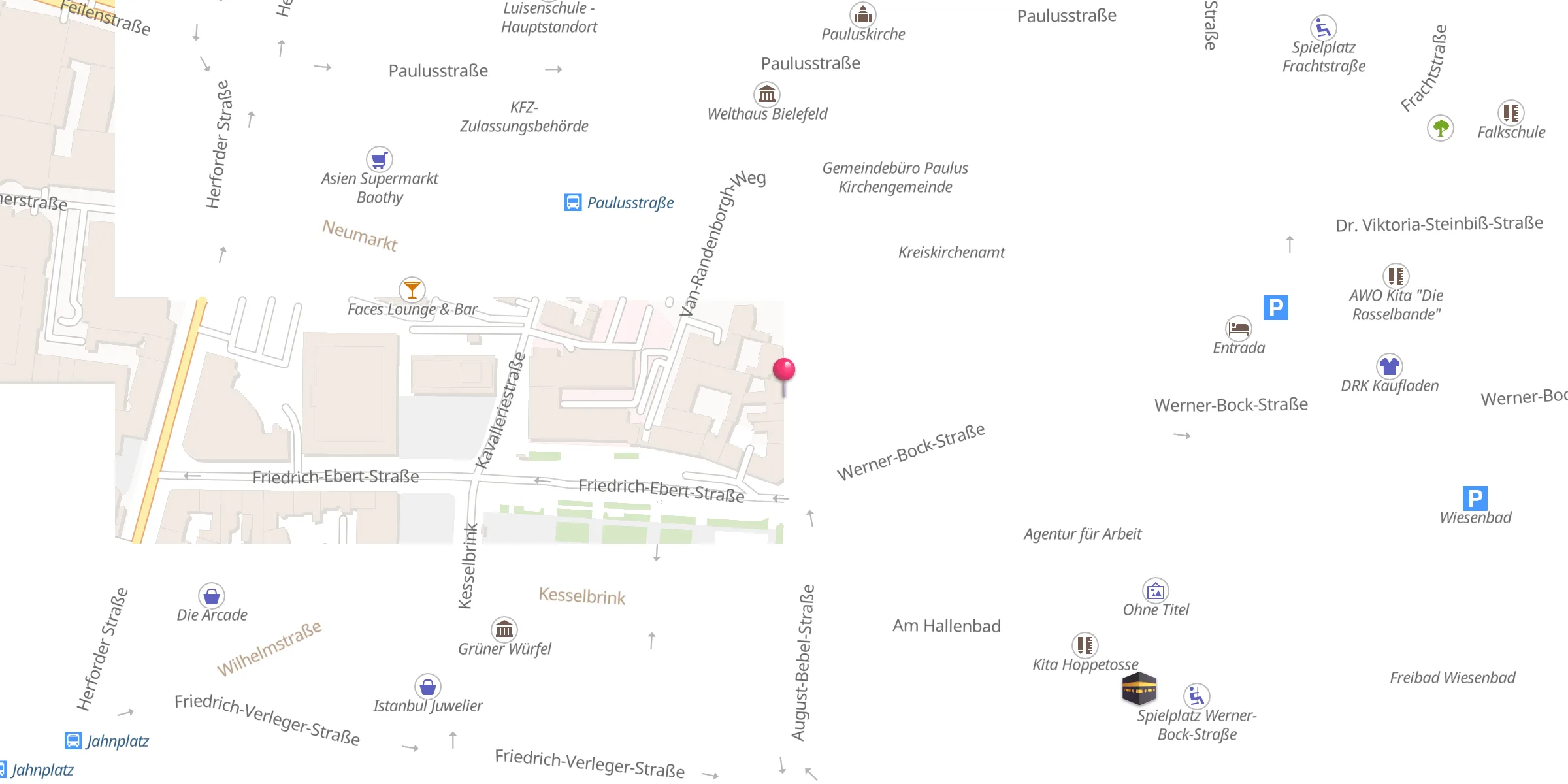 Carte de localisation : Islamisches Zentrum Bielefeld