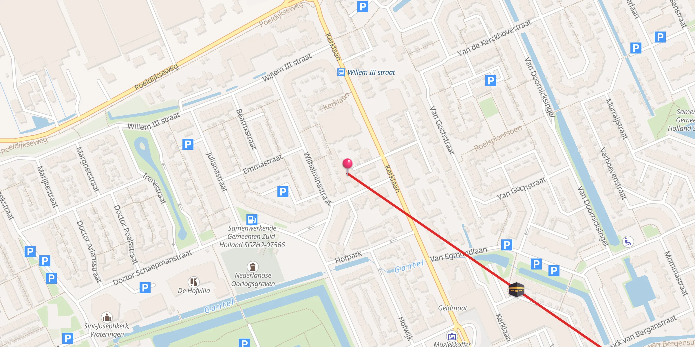 Carte de localisation : Essounnah Moskee